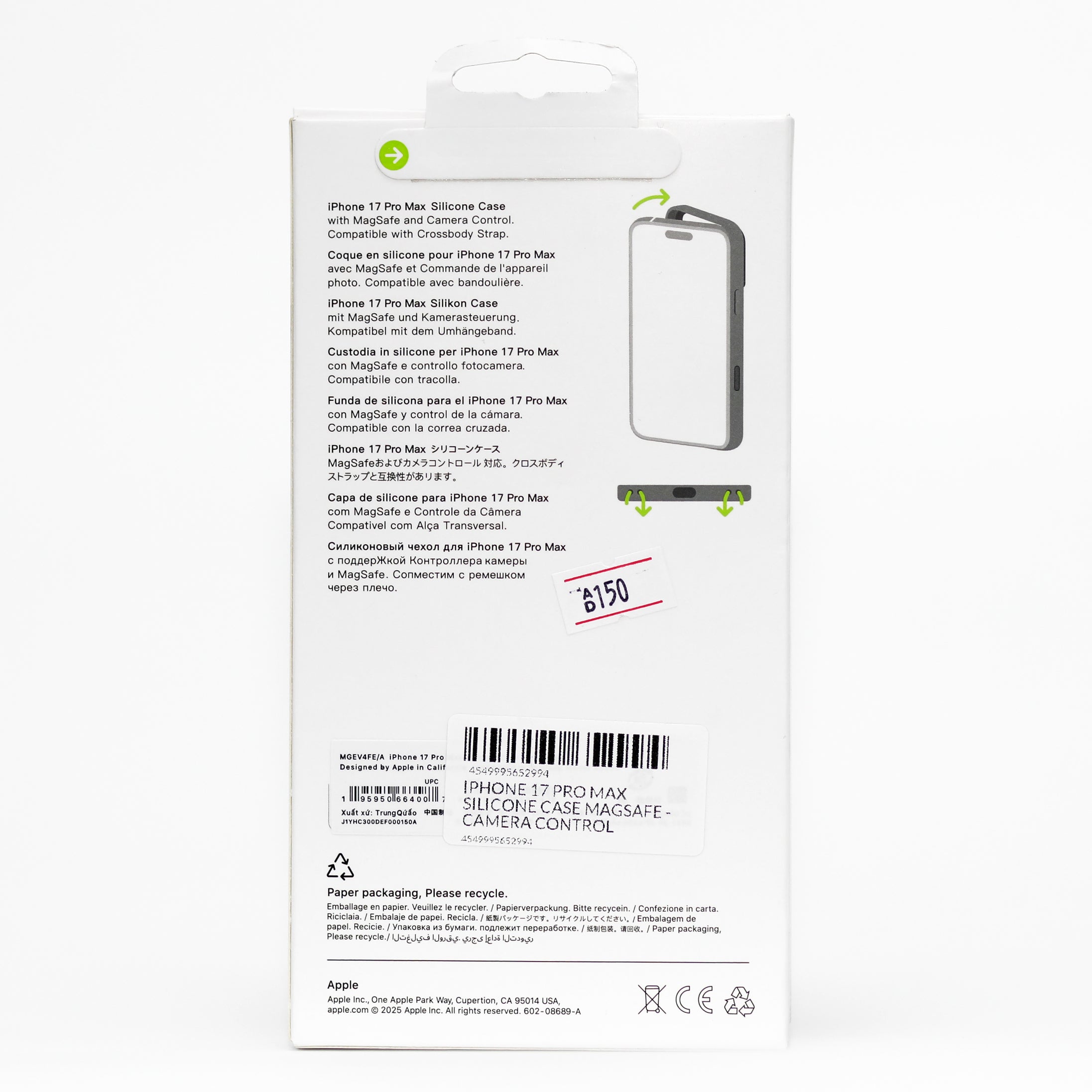 Apple iPhone 17 Pro Max Silicone Case – MagSafe Compatible Protective Cover