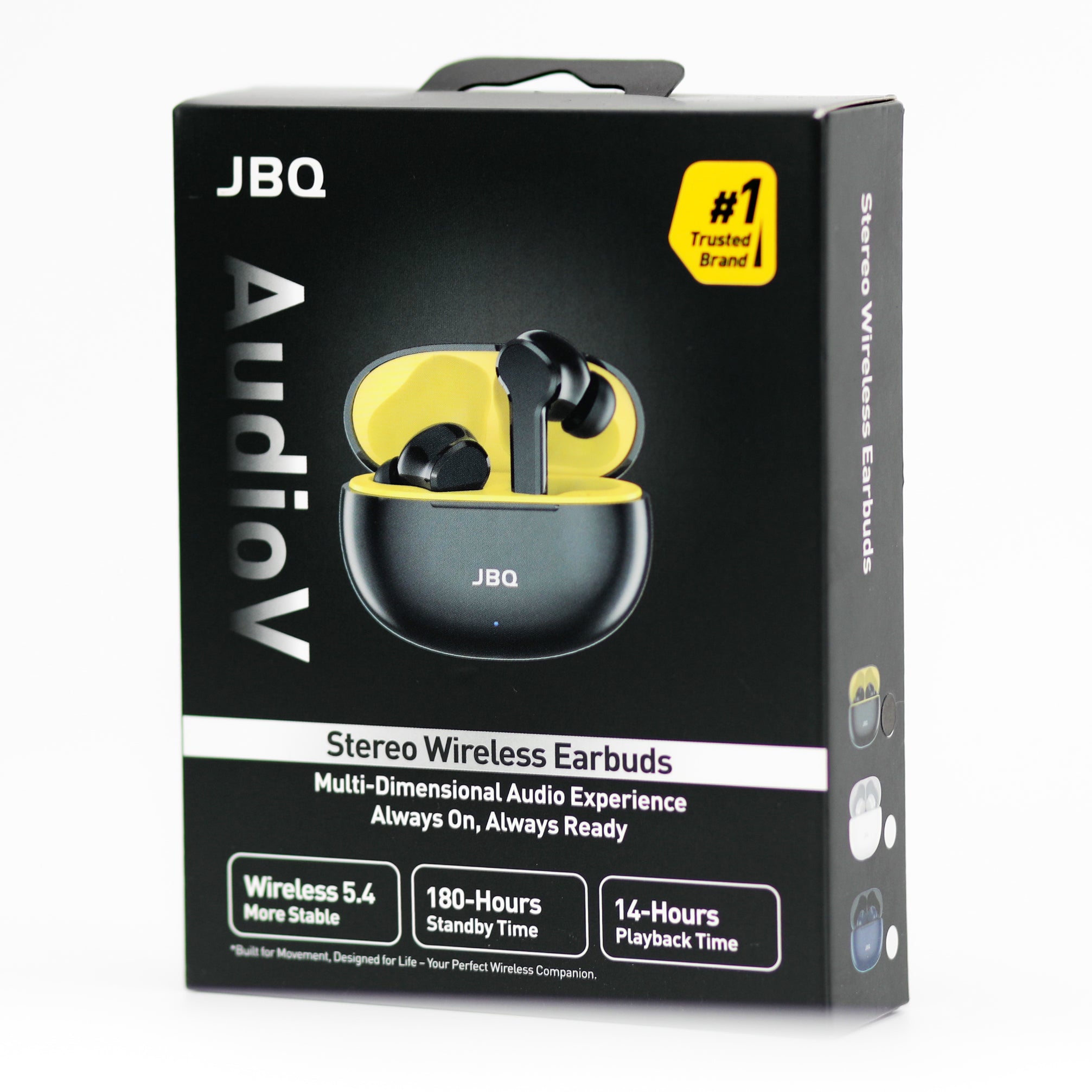 JBQ Elevano True Wireless Stereo Earbuds – Bluetooth 5.4, 14H Playback