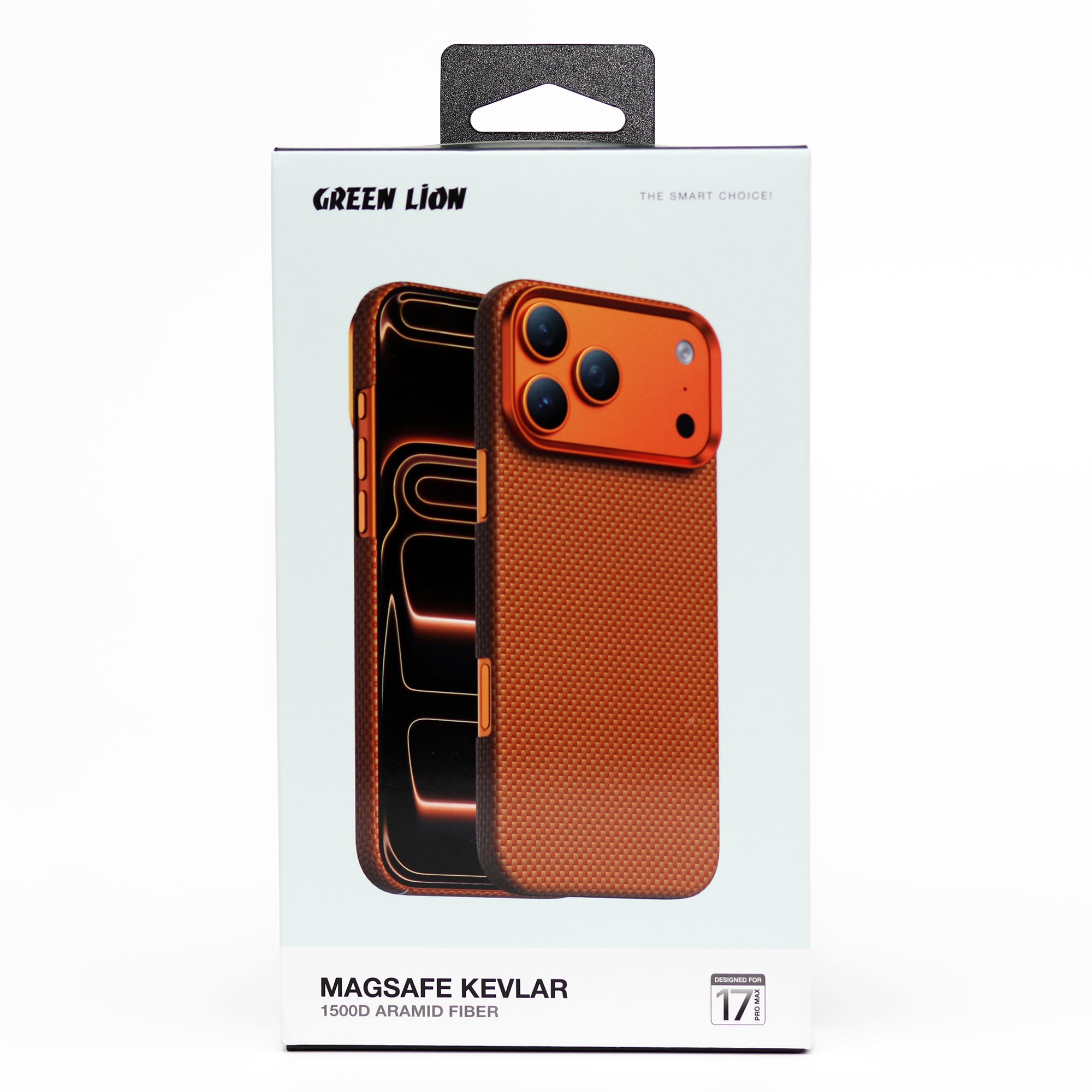 Green Lion MagSafe Kevlar Case – iPhone 17 Pro Max