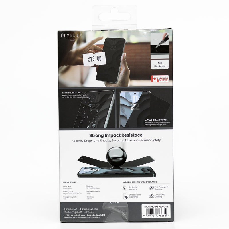 LEVELO ArmorX Privacy Glass – Samsung S26 Ultra-2