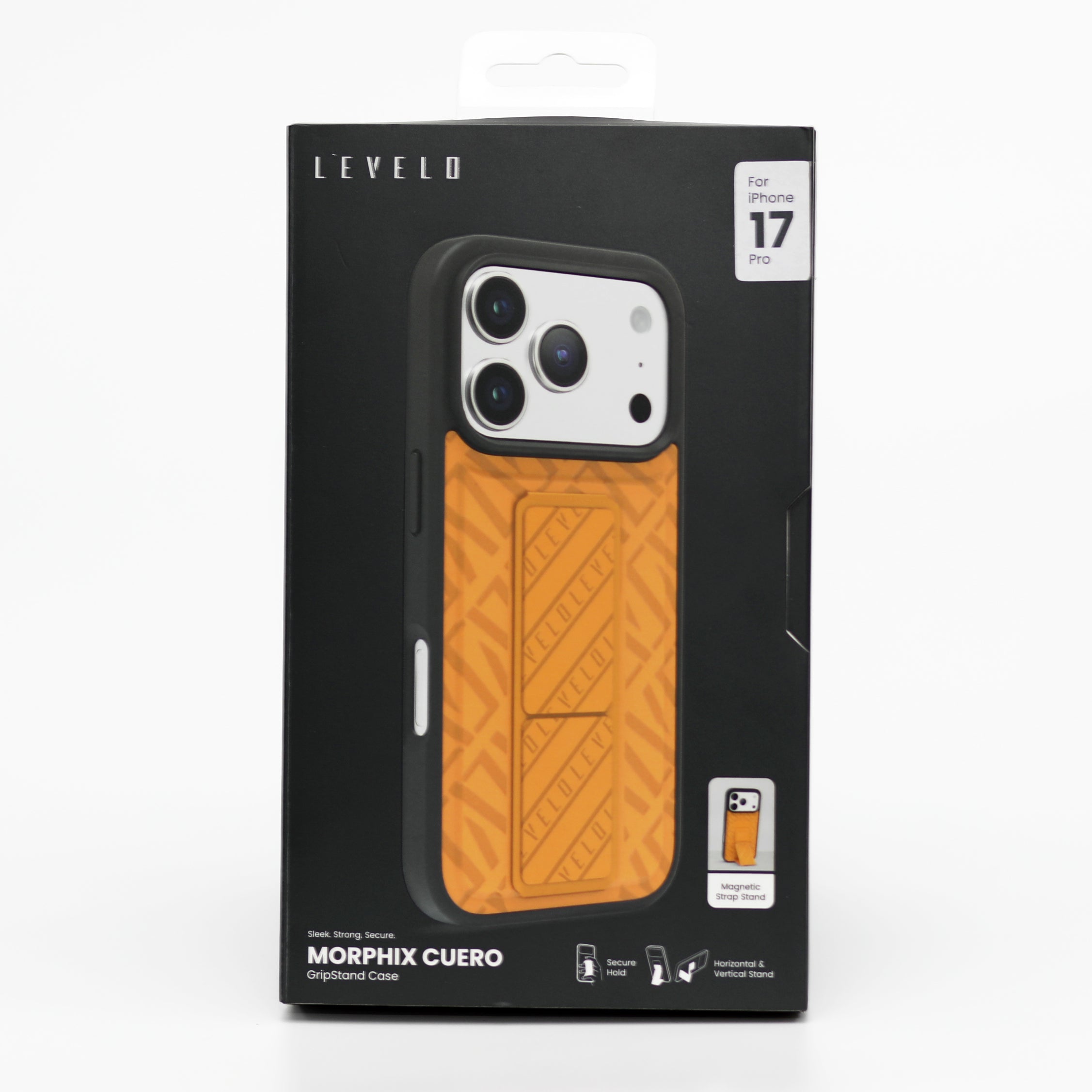 LEVEL O Morphix Cuero GripStand Case – iPhone 17 Pro