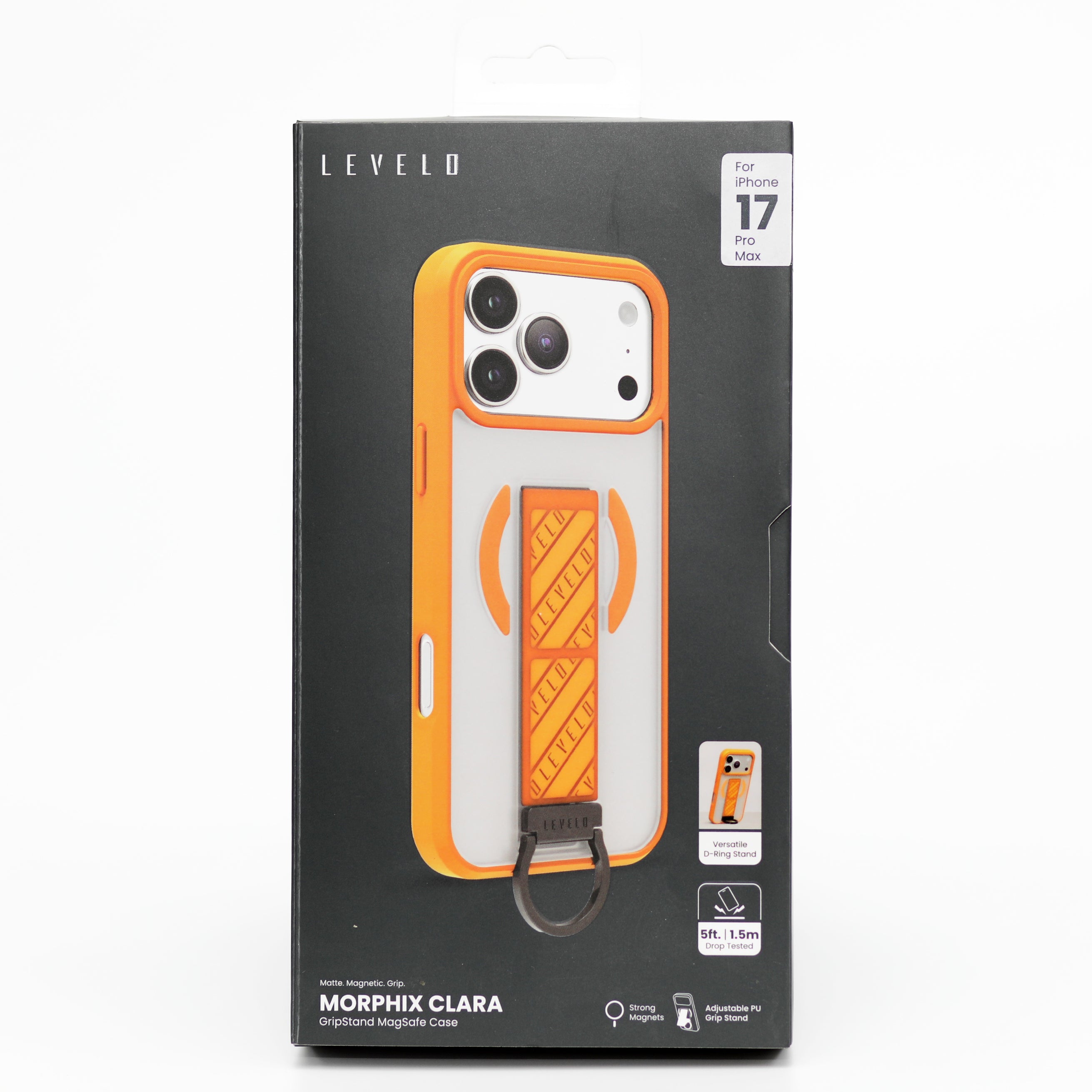 LEVEL O Morphix Clara MagSafe GripStand Case – iPhone 17 Pro Max