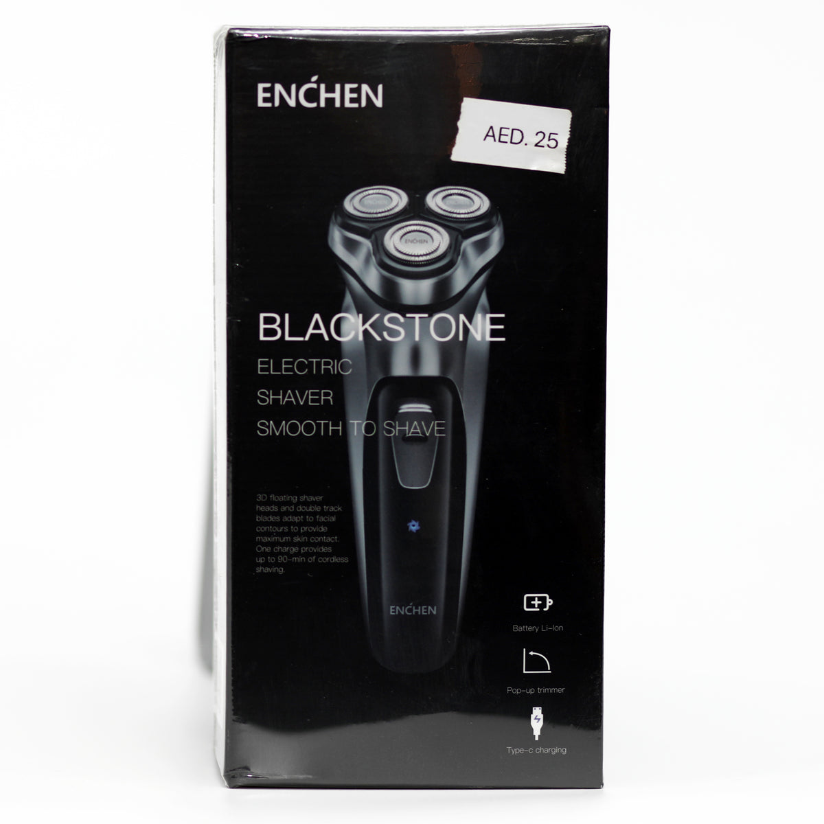 إنشين Enchen Blackstone ماكينة حلاقة كهربائية – شفرات 3D متحركة، شحن Type-C، تشغيل 90 دقيقة-2