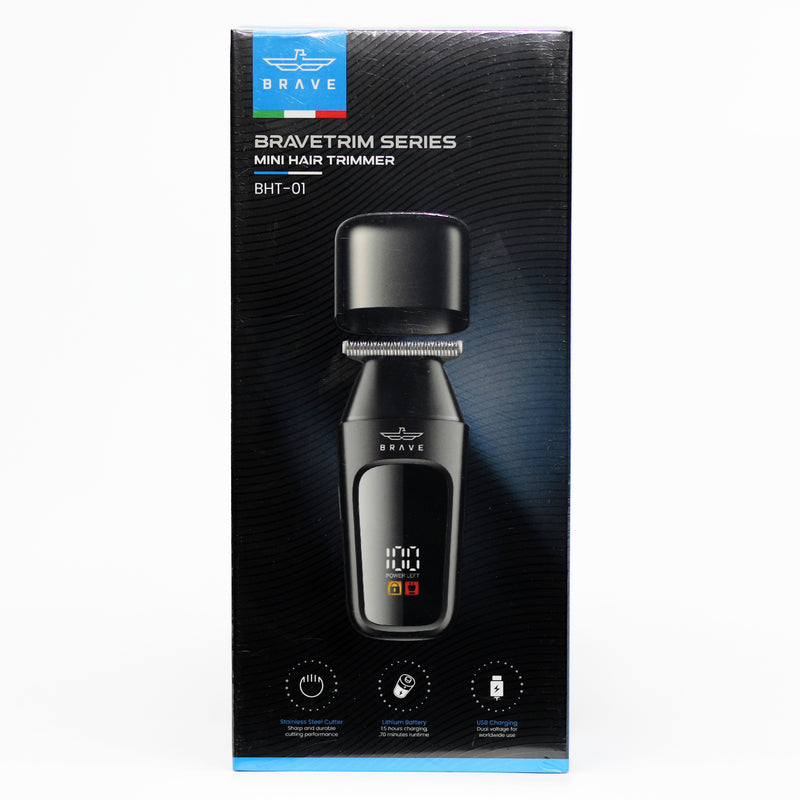 بريف Brave BHT-01 ماكينة حلاقة صغيرة احترافية – شحن USB، شاشة LED، شفرات ستانلس ستيل-1