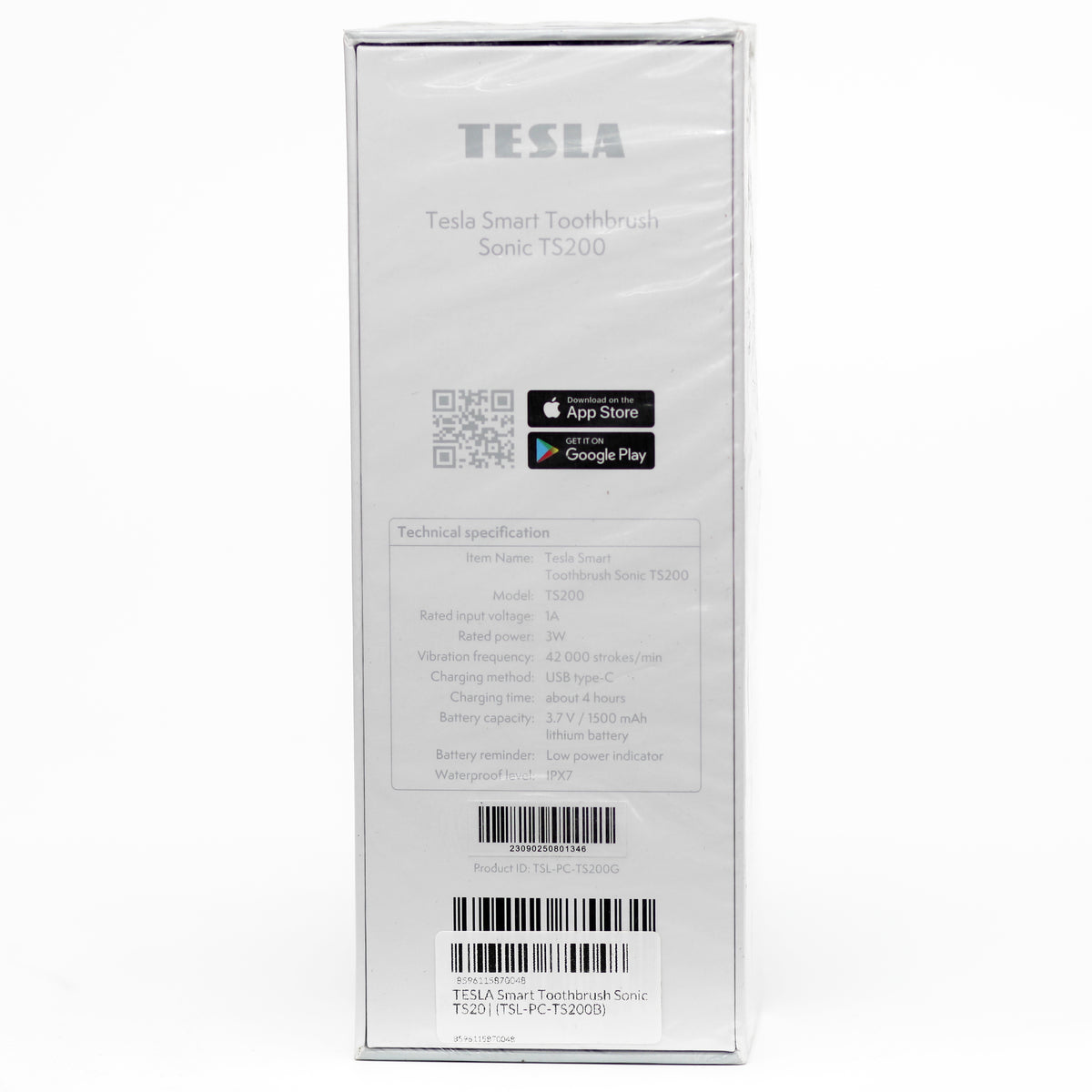 تسلا Tesla Smart Sonic TS200 فرشاة أسنان كهربائية – تنظيف صوتي 42000 حركة، شحن USB-C، مقاومة للماء IPX7-2
