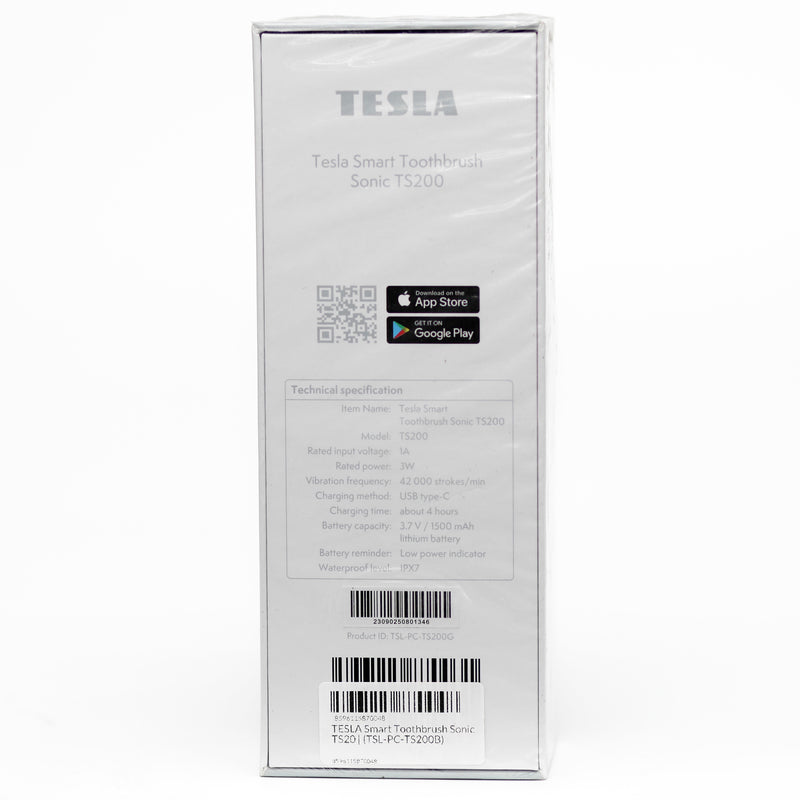 تسلا Tesla Smart Sonic TS200 فرشاة أسنان كهربائية – تنظيف صوتي 42000 حركة، شحن USB-C، مقاومة للماء IPX7-2