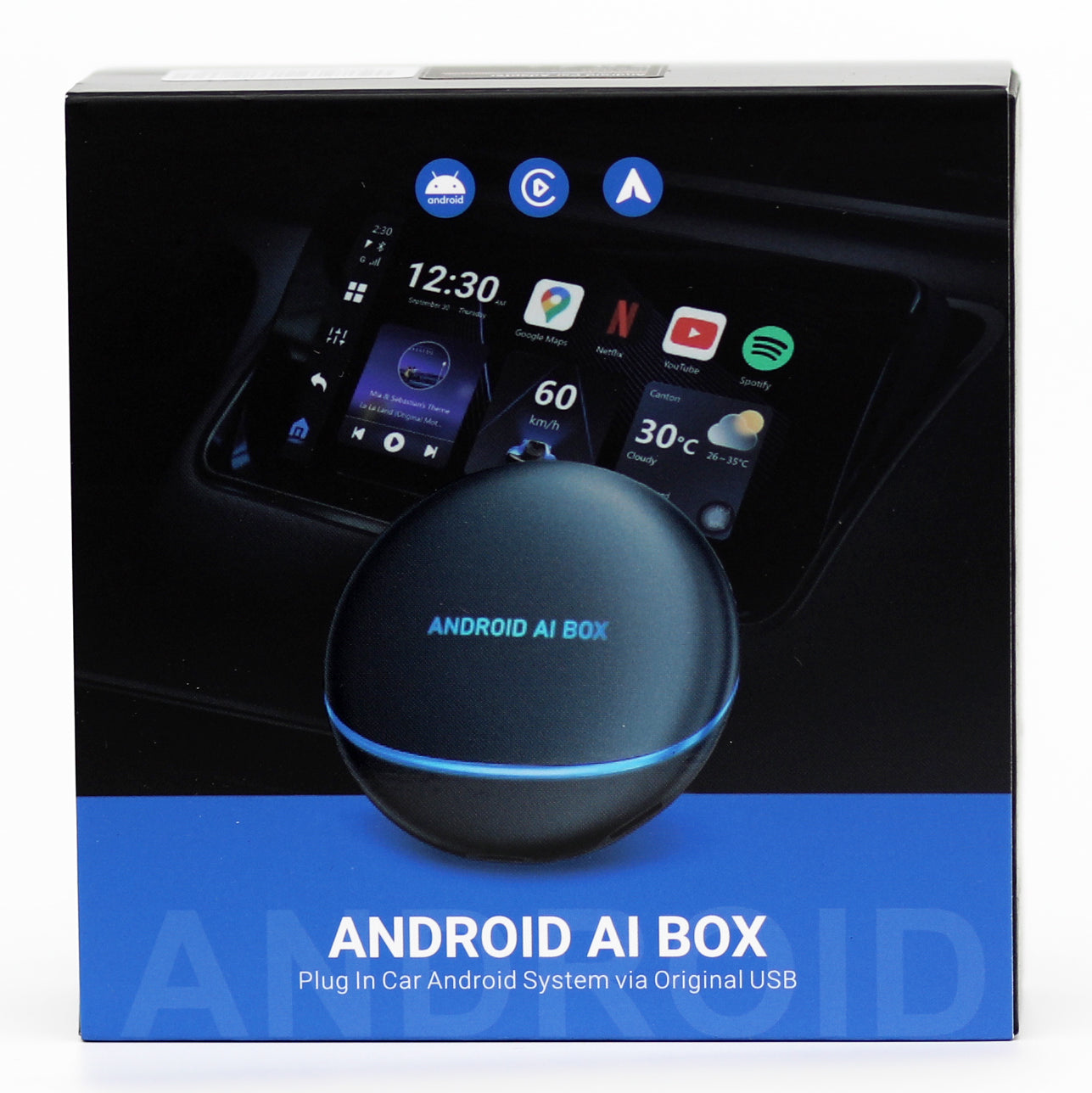 Android AI Box Wireless Car System Plug & Play