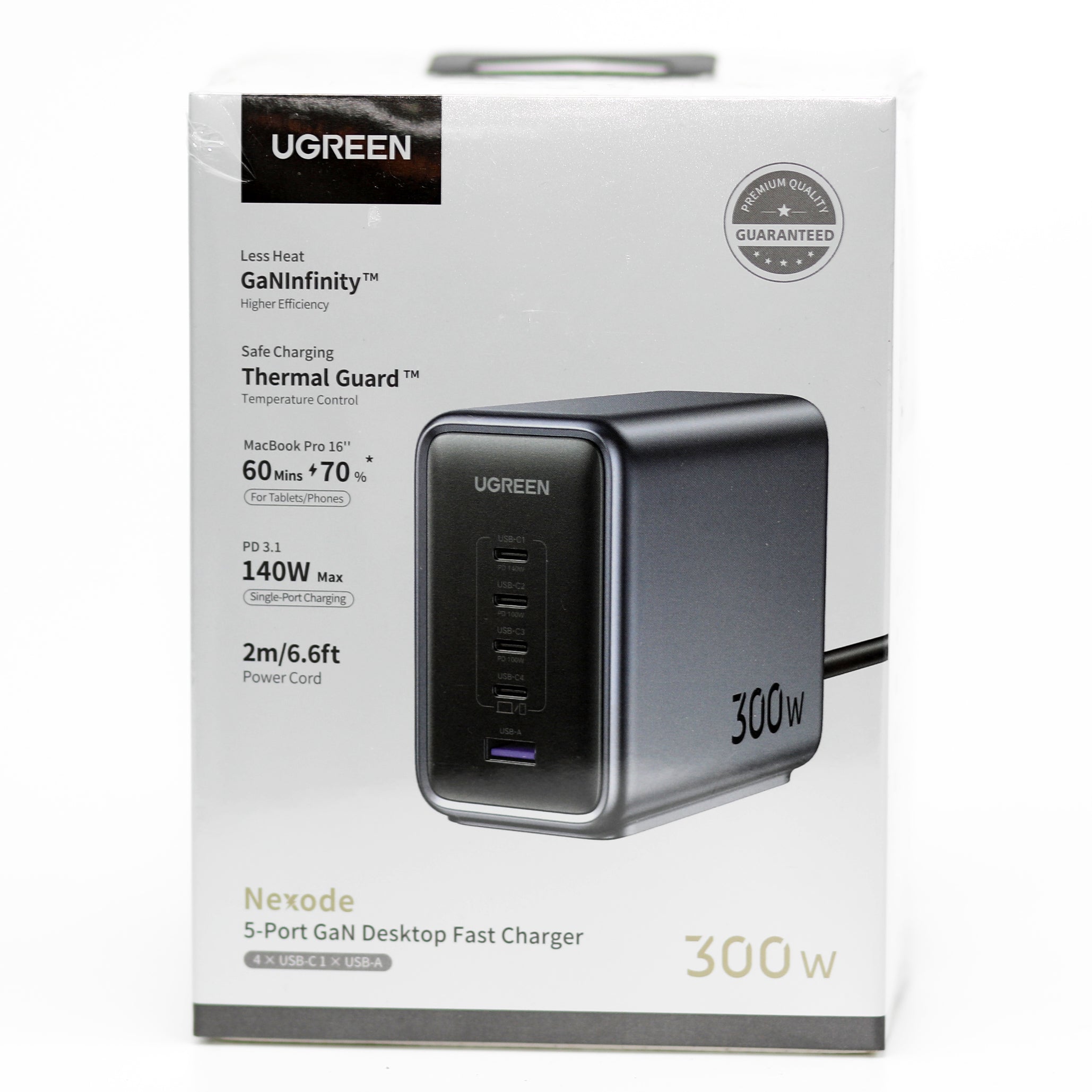 UGREEN Nexode 300W GaN 5-Port Desktop Fast Charger PD 3.1