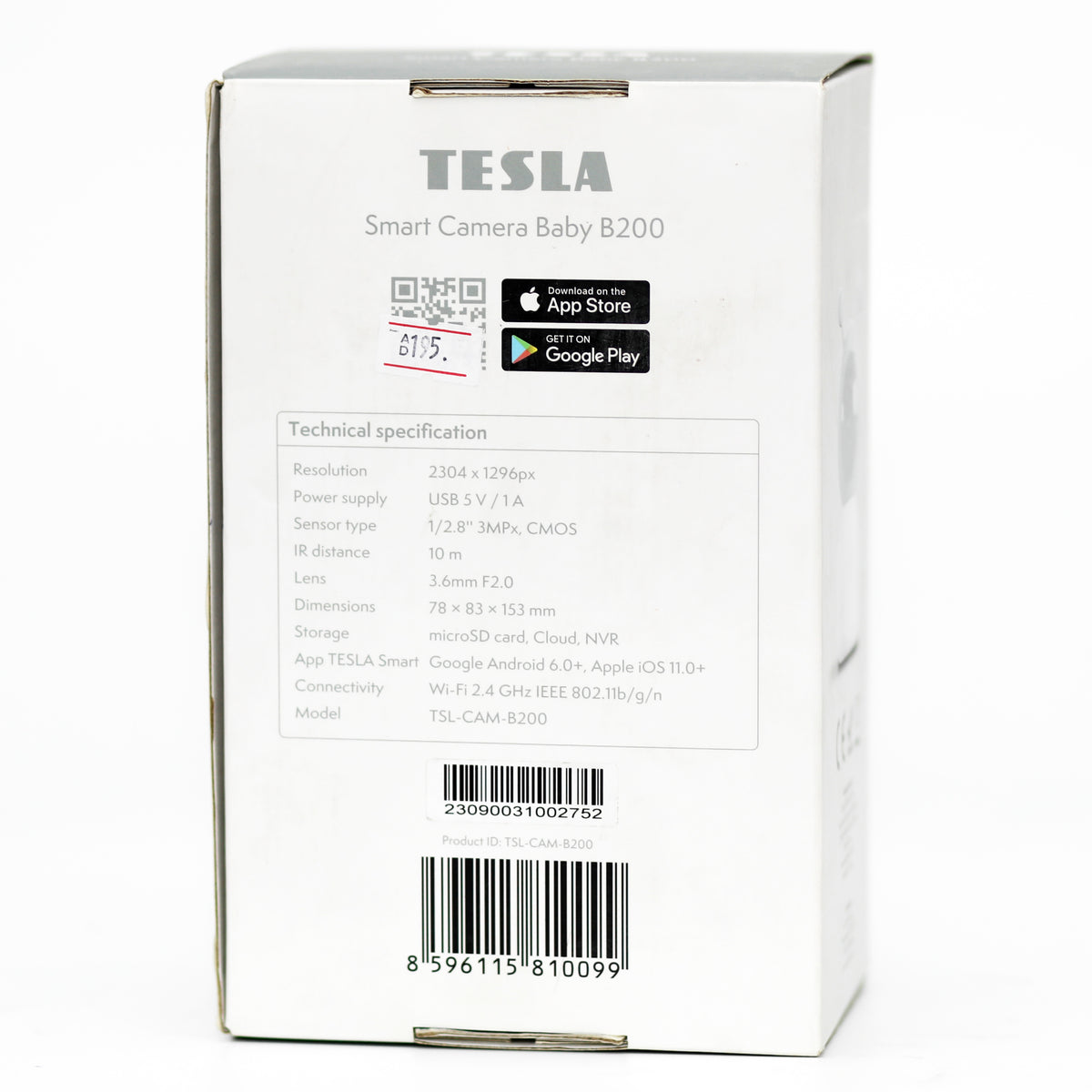 Tesla Smart Camera Baby B200 WiFi HD Night Vision Two-Way Audio-2