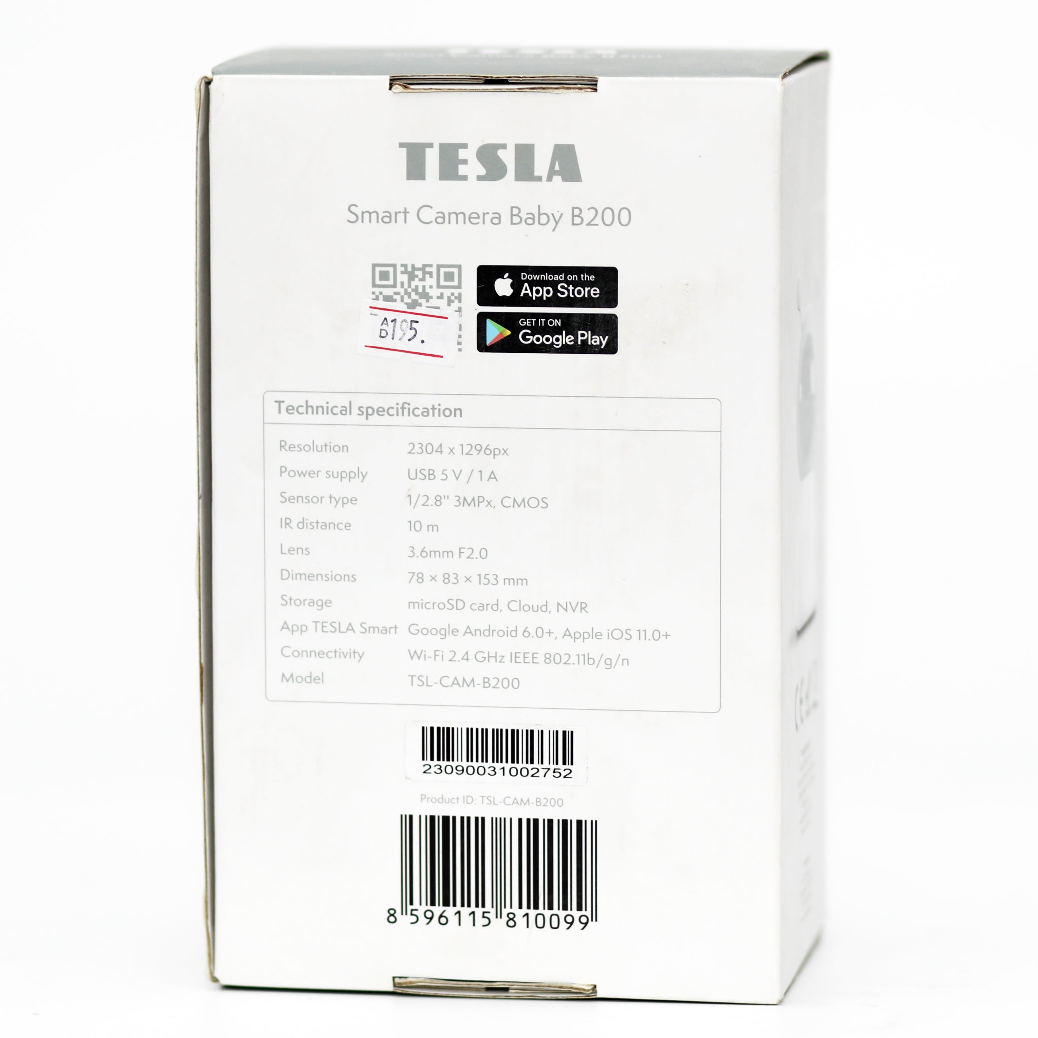 Tesla Smart Camera Baby B200 WiFi HD Night Vision Two-Way Audio