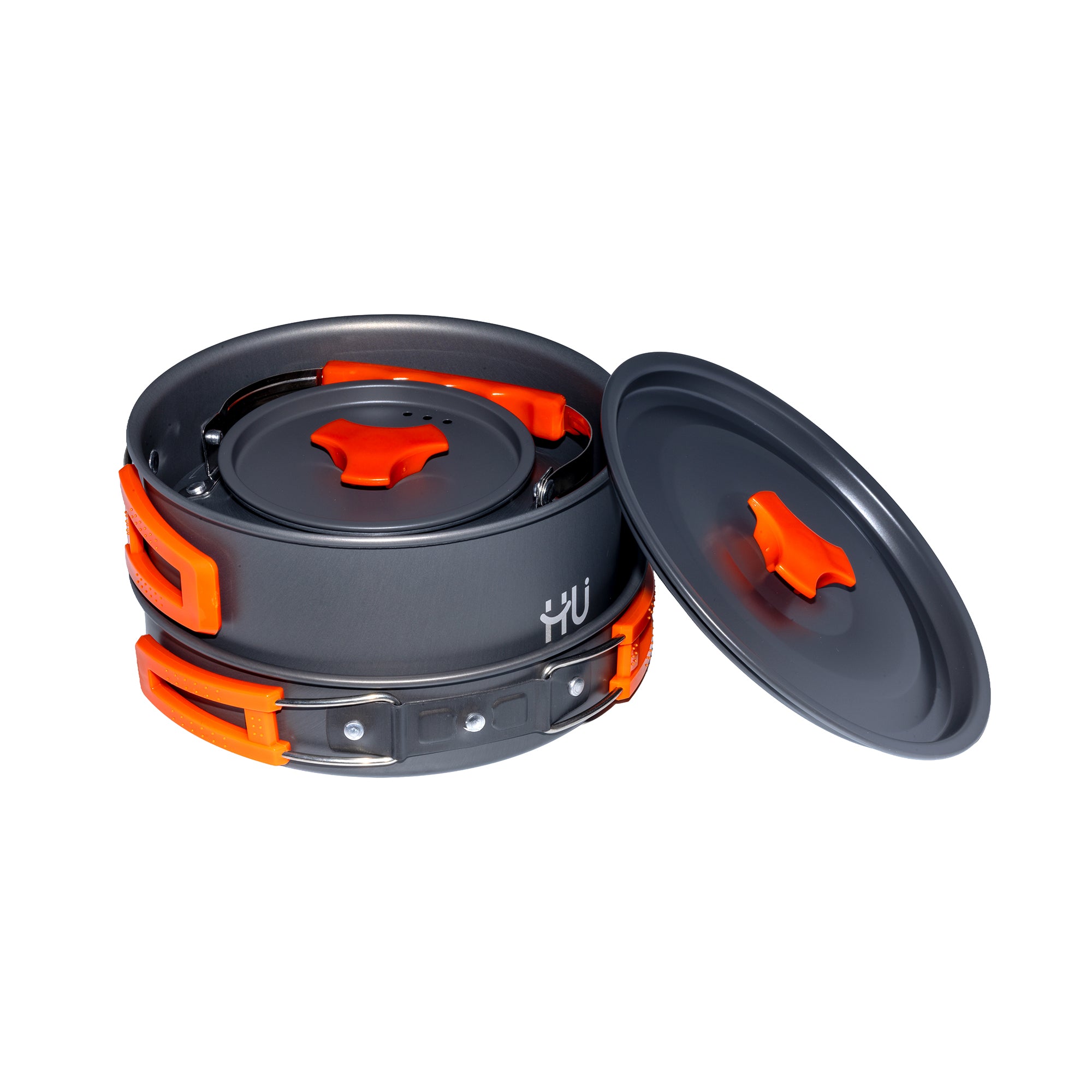 HU ALUMINUM CAMPING COOKWARE SET HTO-1025