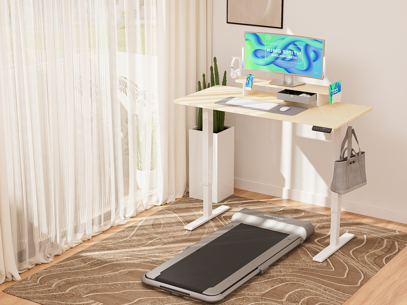 مكتب كهربائي قائم Xiaomi Kingsmith ETSFI21 بارتفاع قابل للتعديل من 72 إلى 118 سم ولوحة LED-7