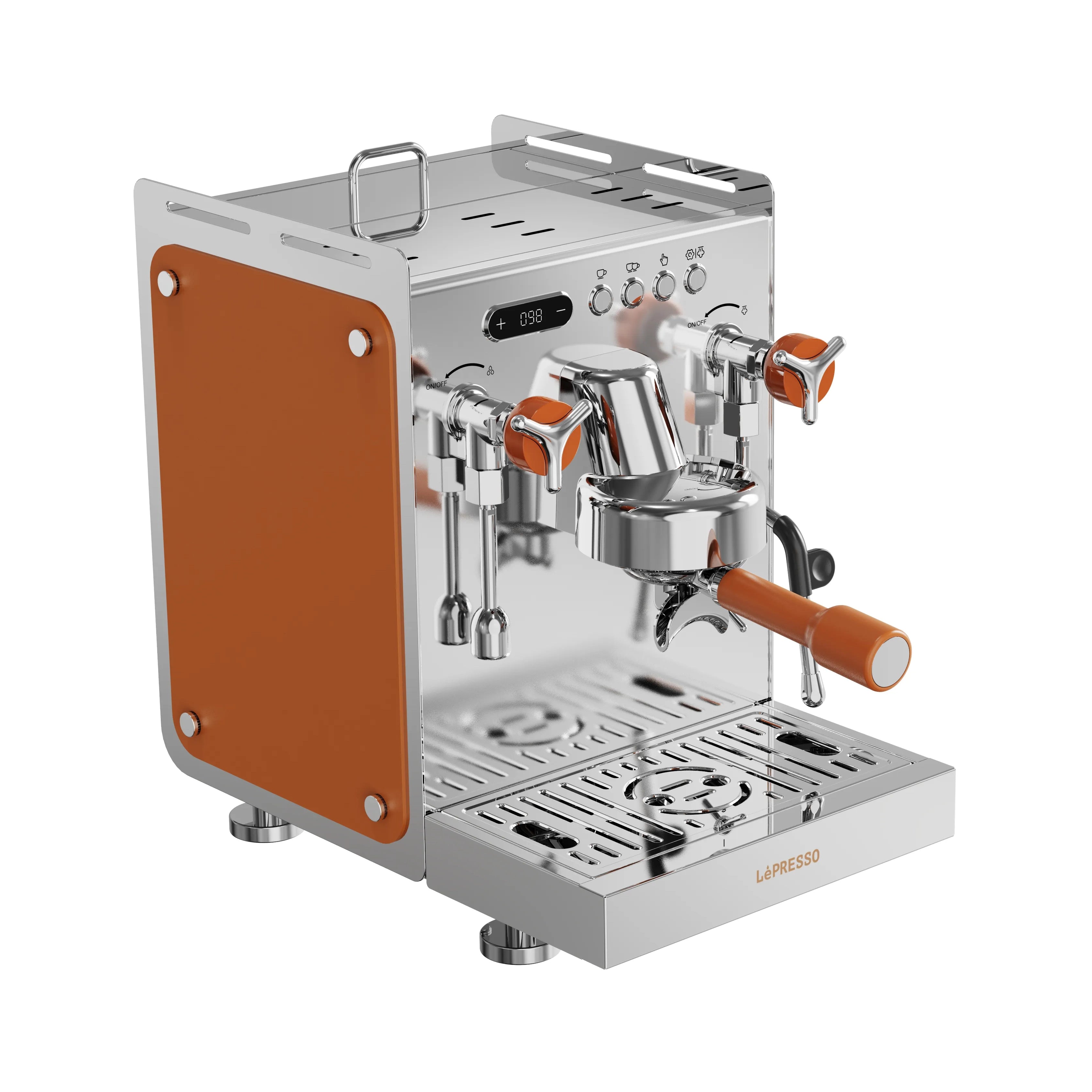 Commercial Home Espresso Machine with Dual Boiler, Milk Steamer & 15 Bar Pump – 3100W (LP029) – LéPresso
