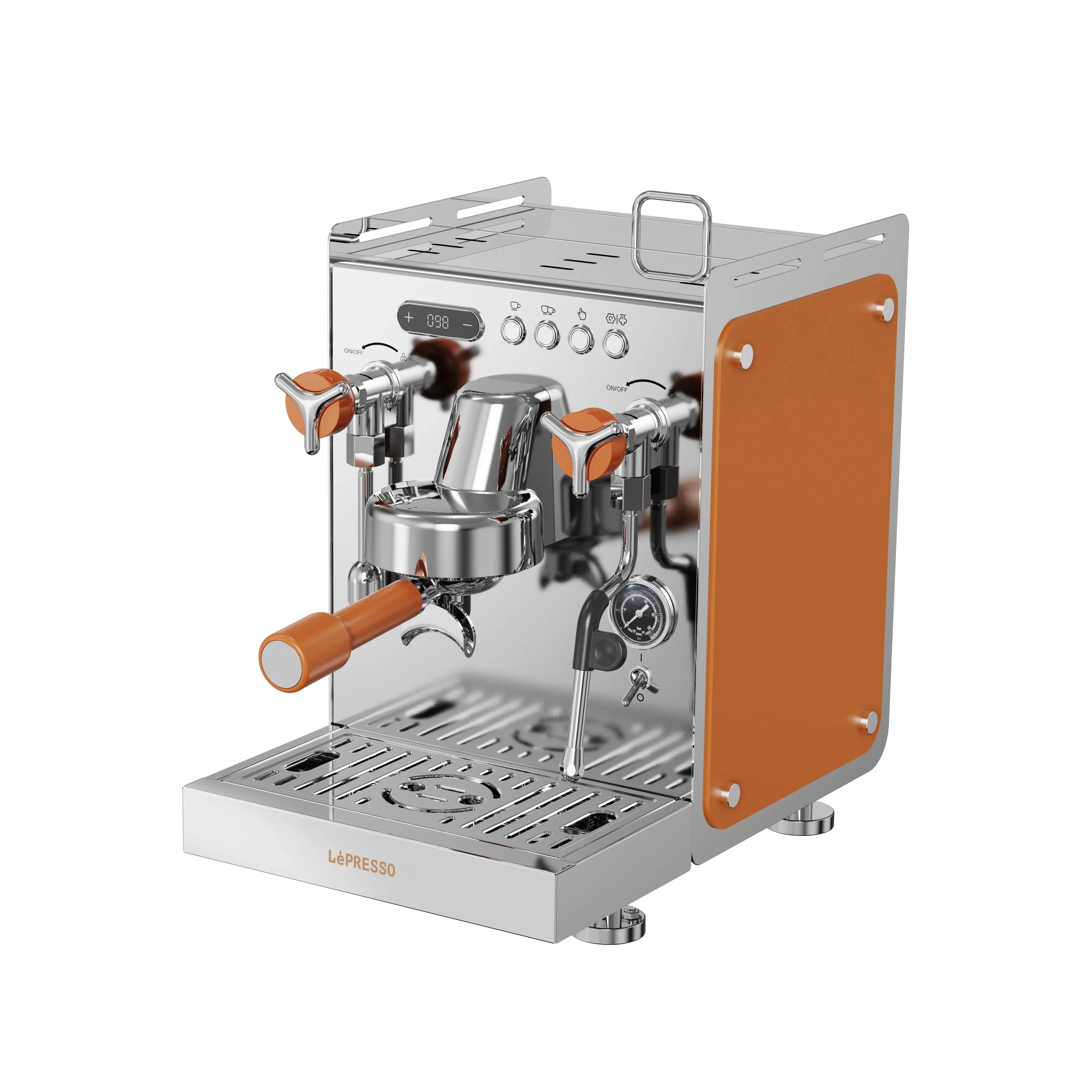Commercial Home Espresso Machine with Dual Boiler, Milk Steamer & 15 Bar Pump – 3100W (LP029) – LéPresso