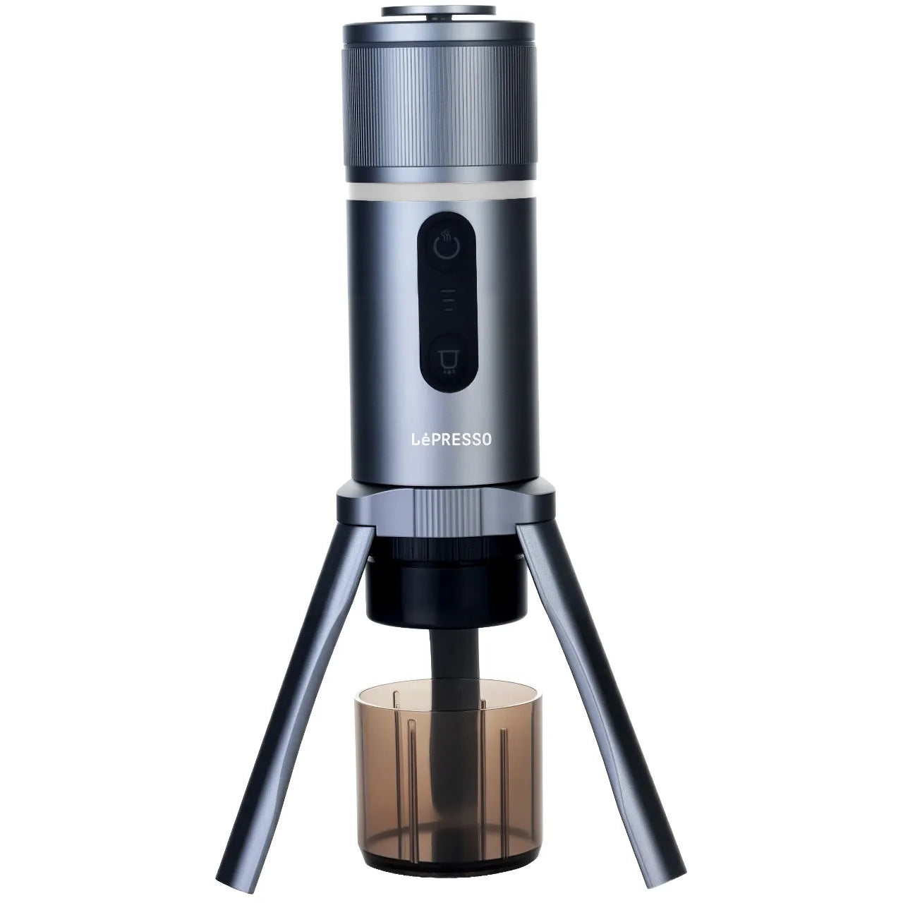 Portable Espresso Maker One-Touch Operation with Built-in 13500mAh Battery – Grey (LPPECFFMGY) – LéPresso