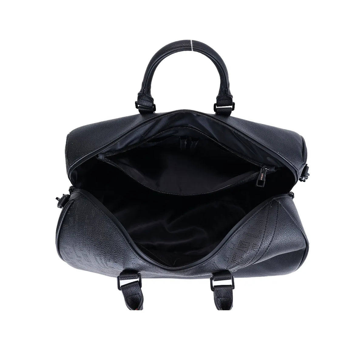 Levelo CarryAll PU Leather Duffle Bag – Premium Travel & Gym Bag - Black-1