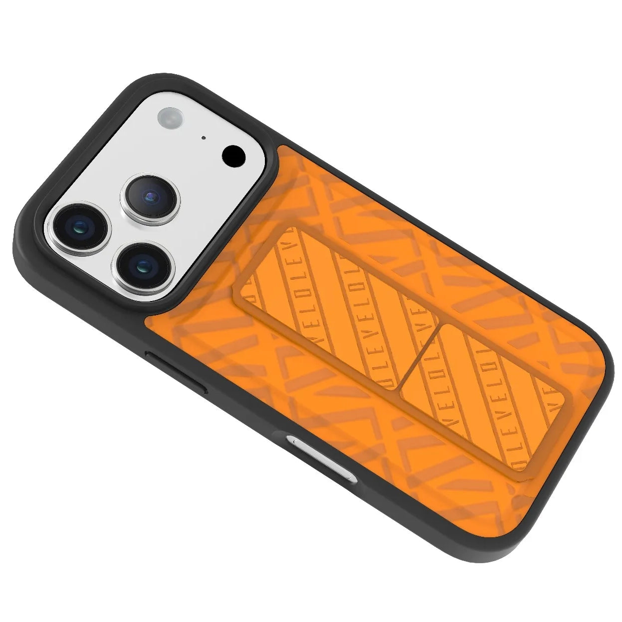 Levelo Opulis MagSafe Frosted Case for iPhone 17 Pro – Slim, Shock Protection & Strong Magnetic Alignment (orange-Blue)