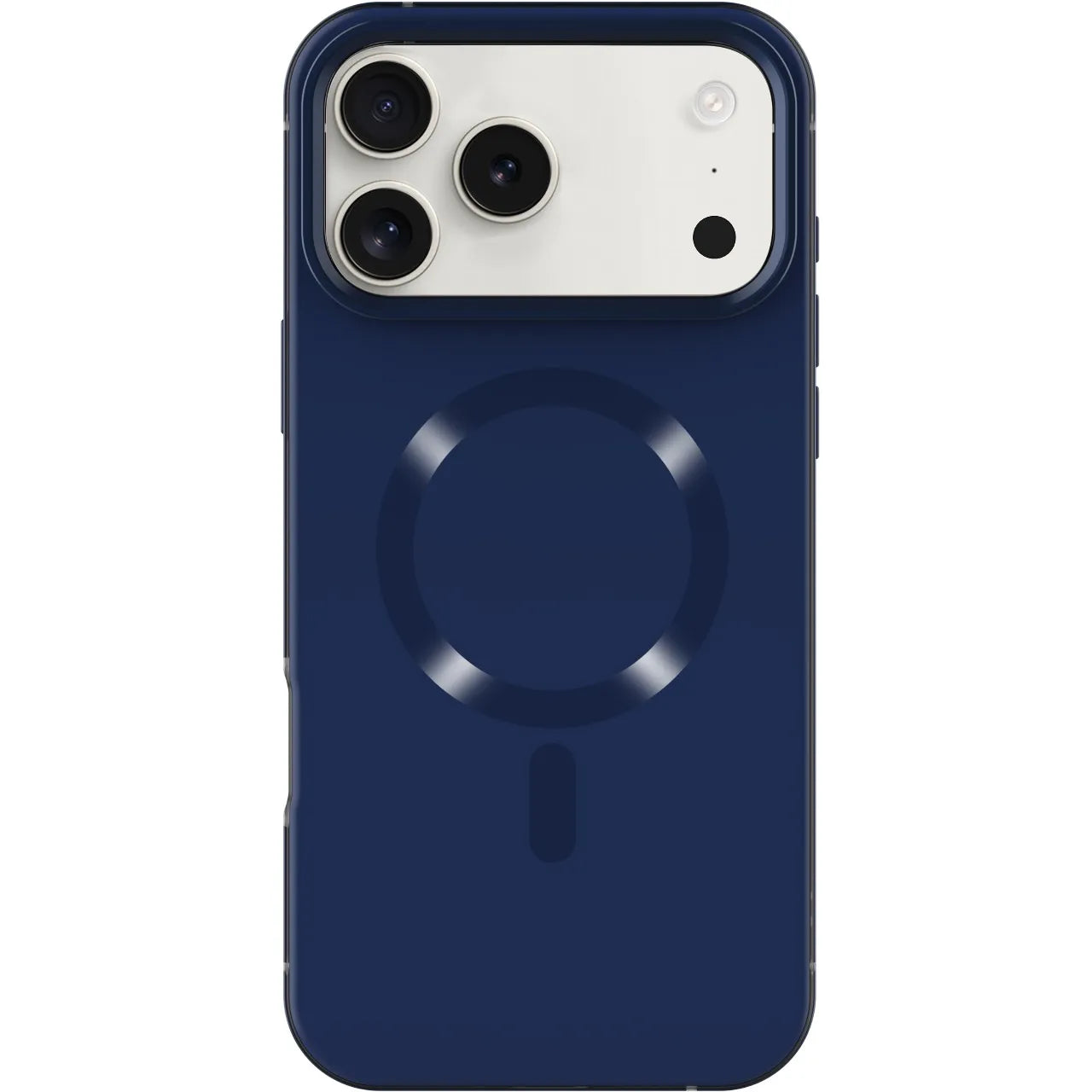 Levelo Opulis MagSafe Case for iPhone 17 Pro / Pro Max – Aluminum Frame & Shock Protection (Midnight Blue)