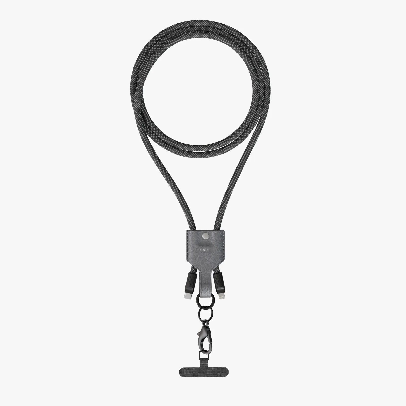 Levelo Tugo Type-C to Lightning 30W Lanyard Cable – Gray