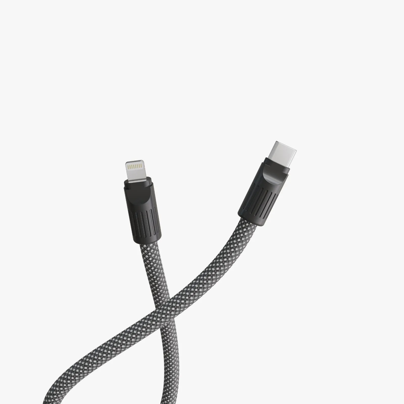 Levelo Tugo Type-C to Lightning 30W Lanyard Cable – Gray (0.3m)
