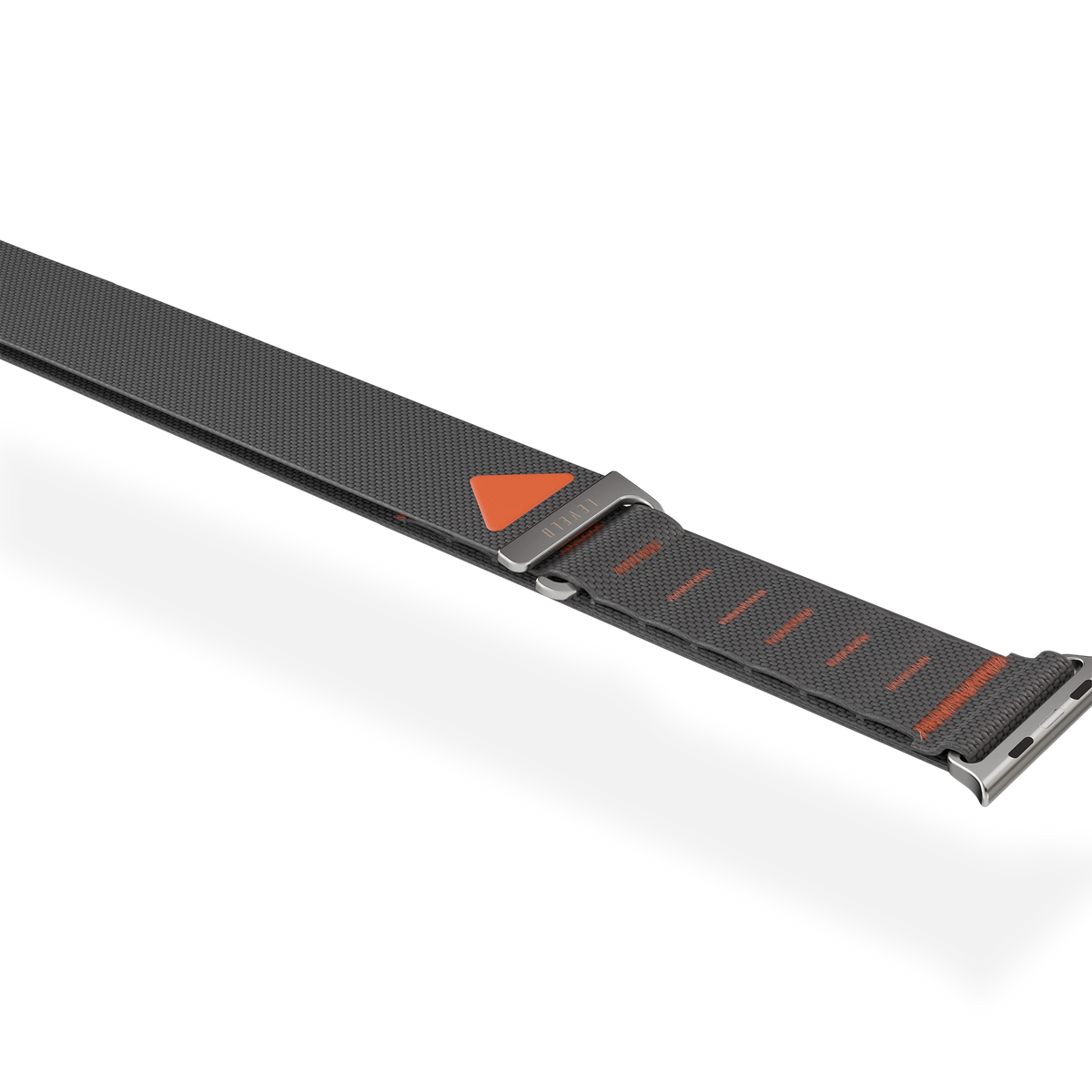 سوار Apple Watch 49mm نايلون York – تصميم رياضي خفيف ومريح – أسود من Levelo (ليفيلو)-2