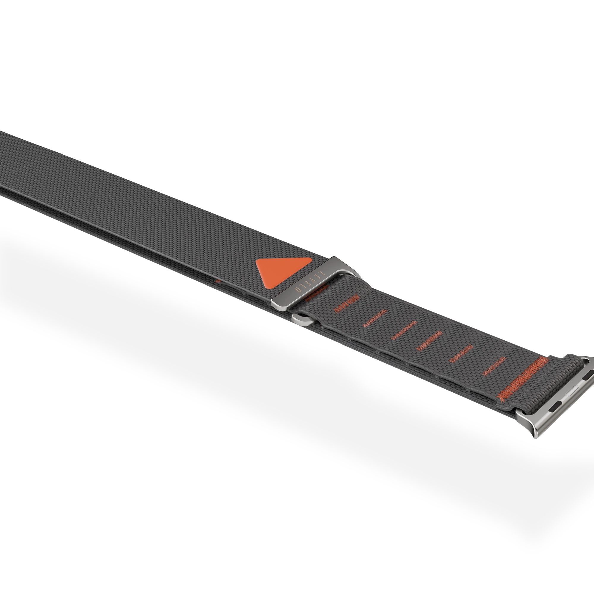 Levelo York Nylon Watch Strap for Apple Watch 49mm – Black