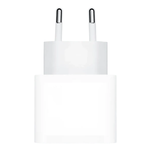 شاحن Apple الأصلي 20W USB-C Power Adapter – شحن سريع – قابس أوروبي EU 2-Pin – أبيض