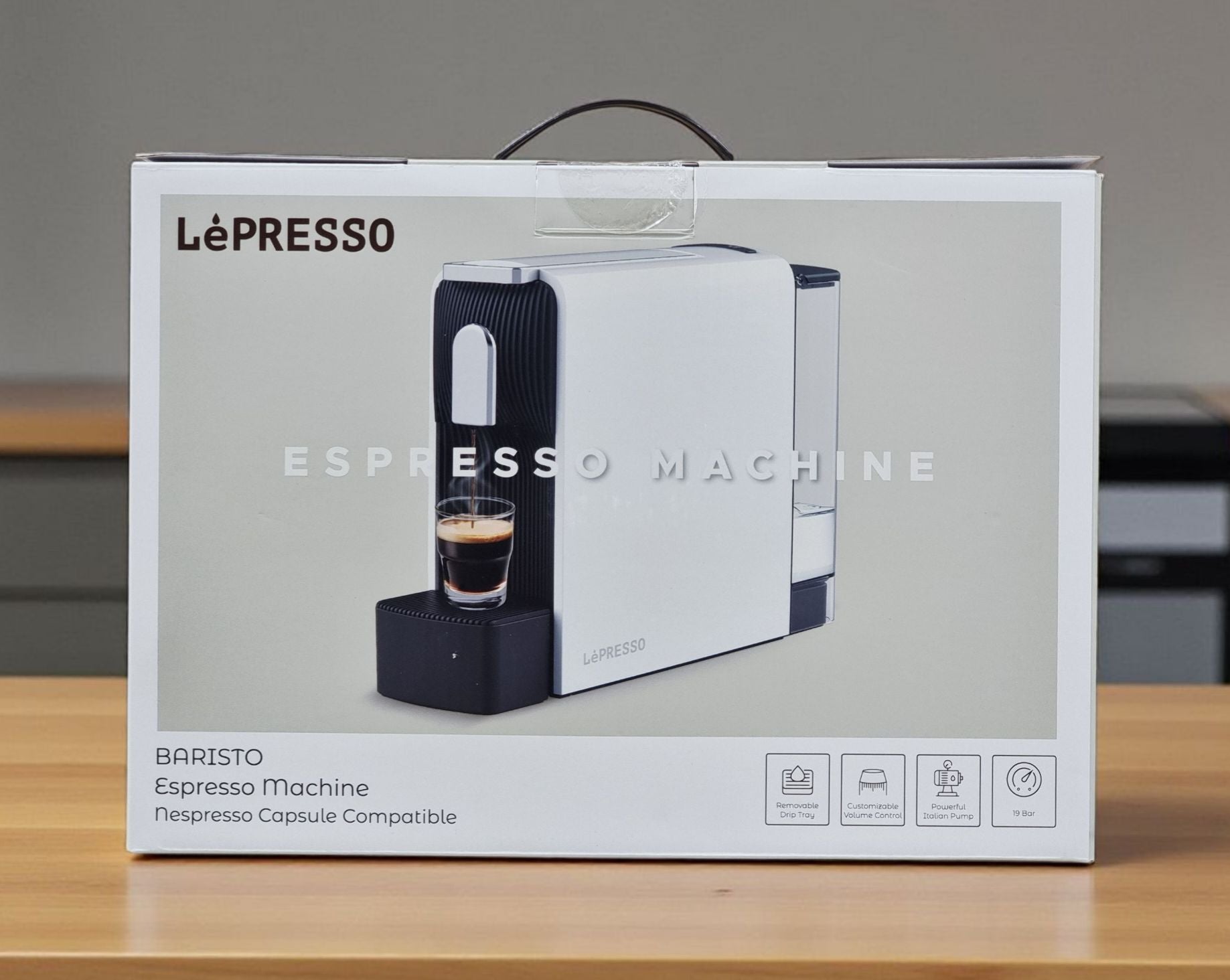 ماكينة إسبرسو بالكبسولات LePresso Baristo – متوافقة مع كبسولات Nespresso