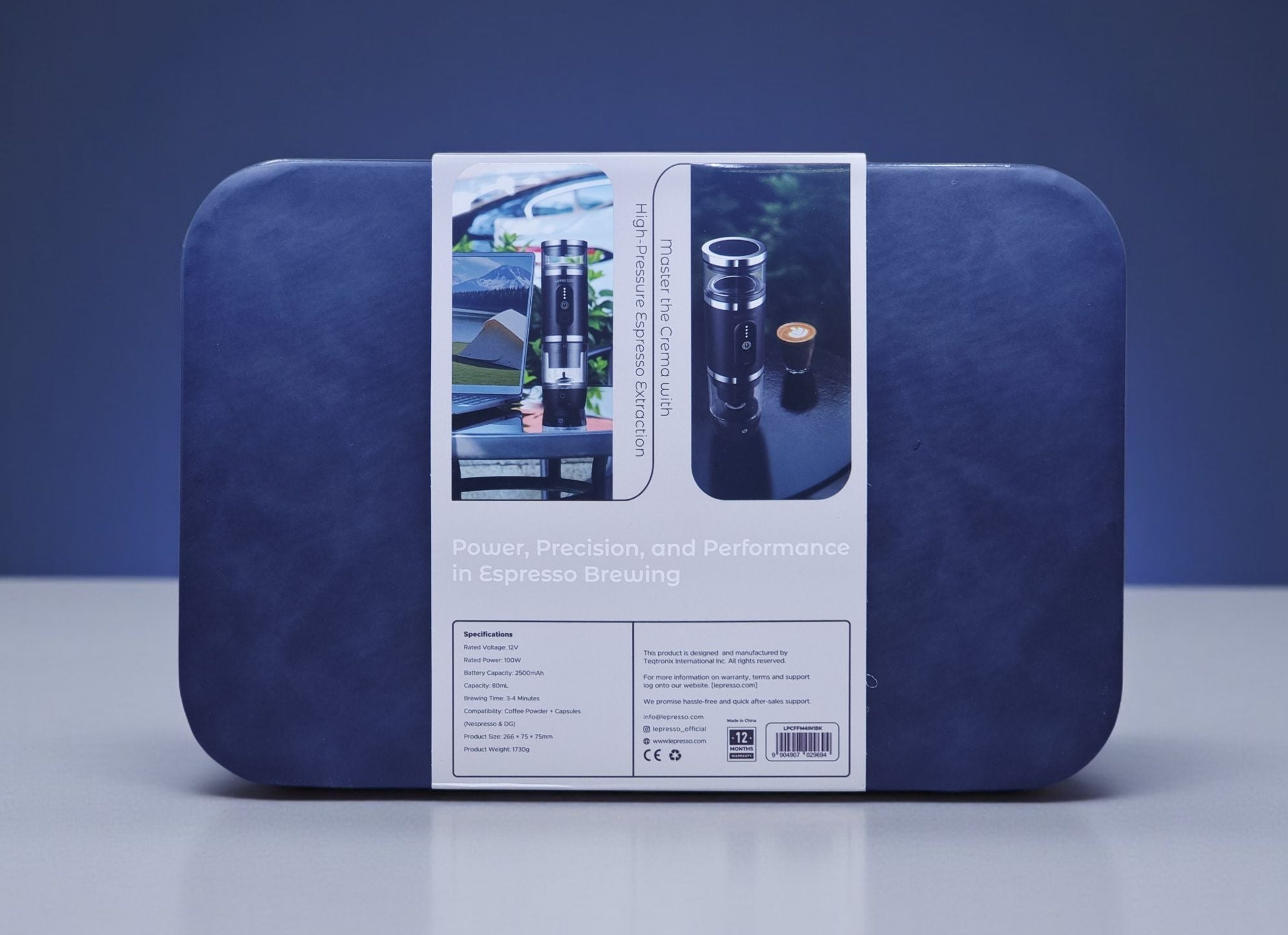 ماكينة قهوة محمولة LePresso PortaBrew 4-in-1 بضغط 20 بار