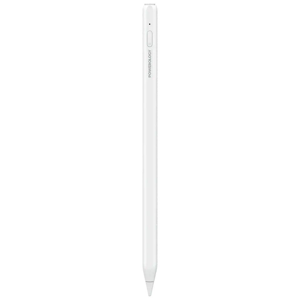 Powerology Intellio AI Bluetooth Smart Stylus Pen for iPad 2018–2024 Models – White