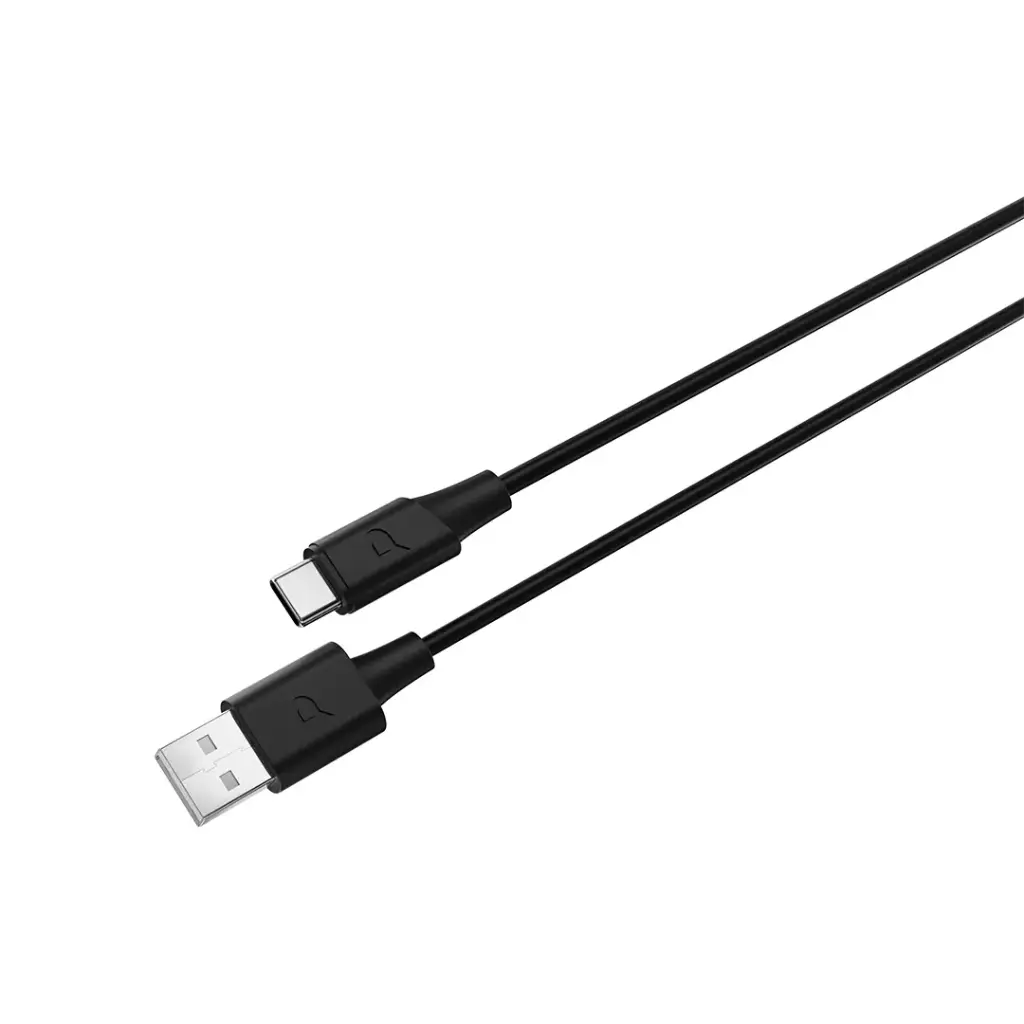 Powerology Power Sync Flex USB-A to USB-C Cable PD 20W 2M – Black