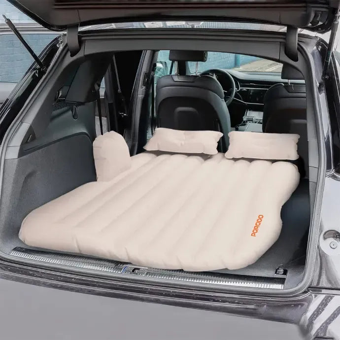 Porodo Inflatable Car Backseat Air Mattress – Portable Car Travel Bed