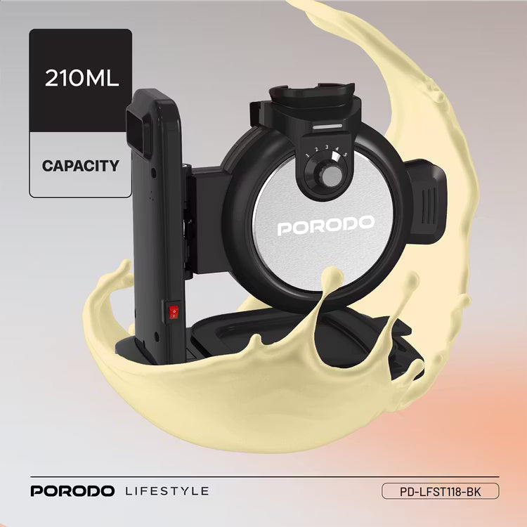 Porodo Vertical Waffle Maker 800W with Adjustable Heat Levels