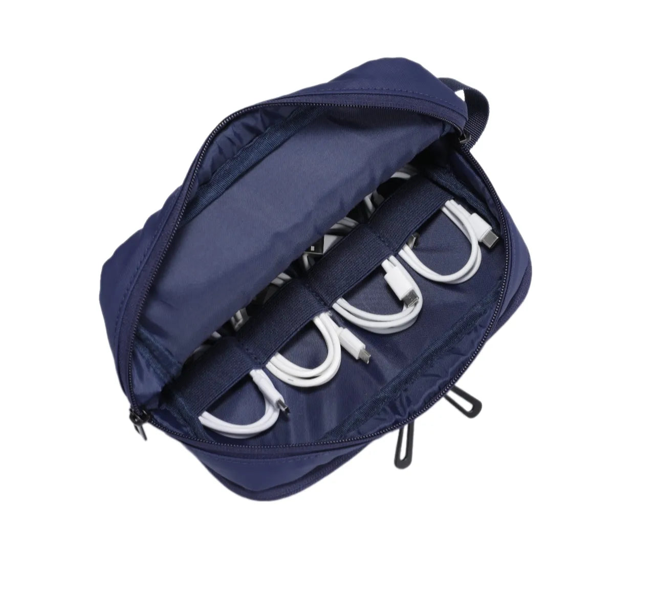 UltraLite Organizer Pouch Water-Repellent Multi-Compartment Storage Bag – Navy Blue - Porodo