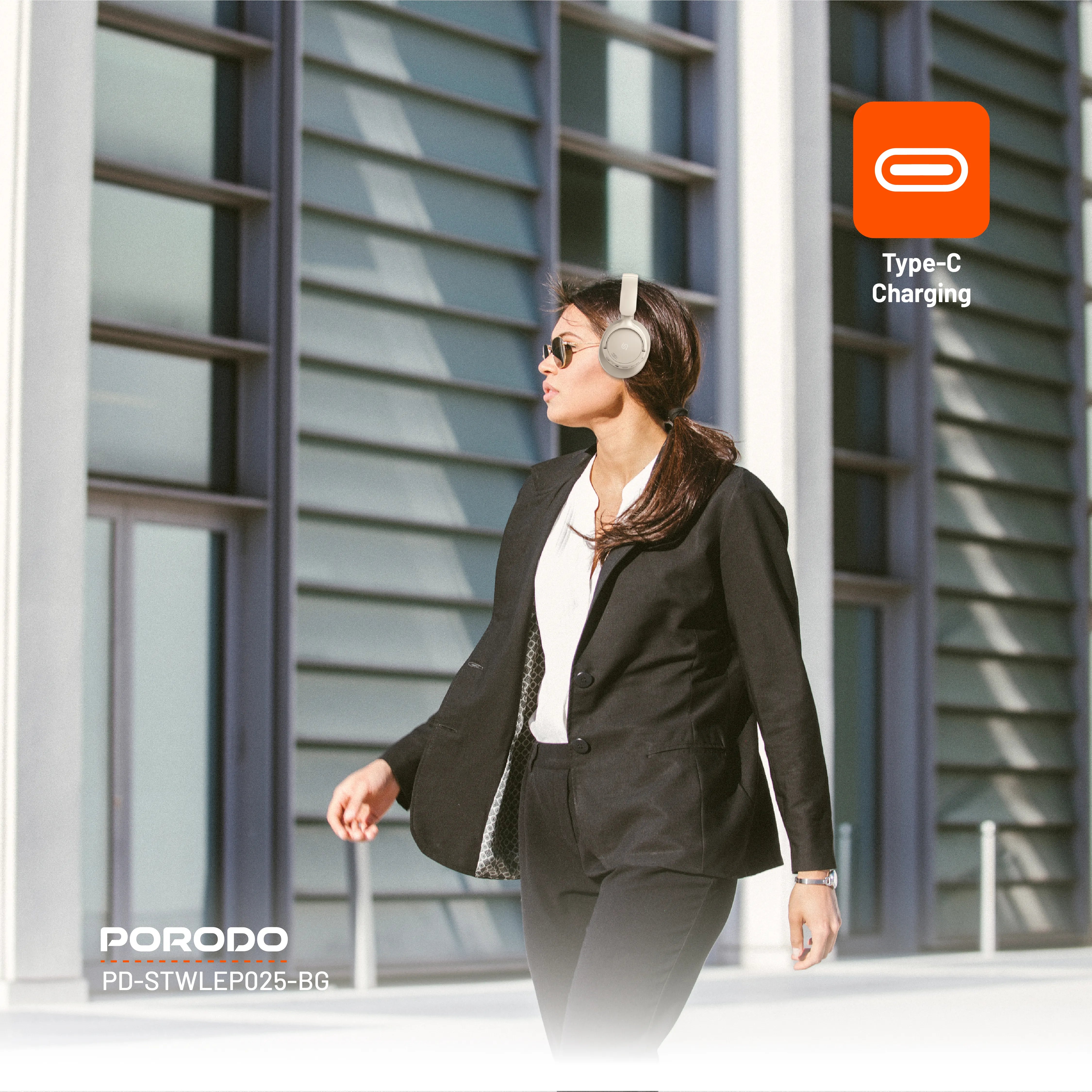 سماعات بلوتوث Zen Hybrid ANC بعزل ضوضاء متقدم – بورودو Porodo Soundtec