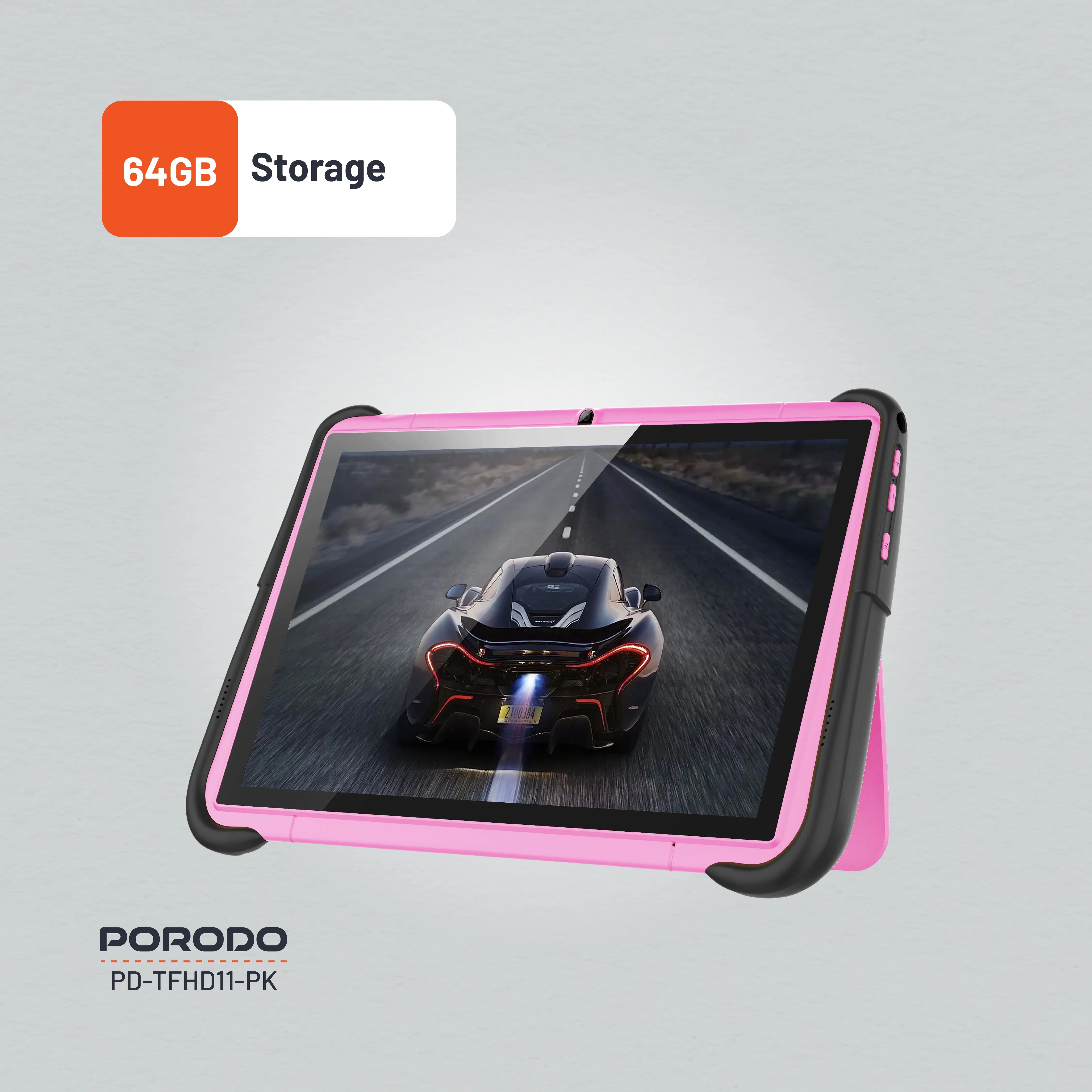 Porodo 10.1" Kids Android Tablet – 2GB RAM, 64GB Storage, 4000mAh Battery, Blue