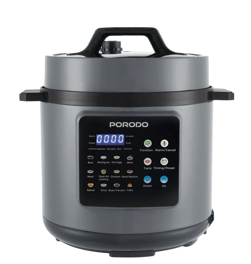 قدر ضغط كهربائي متعدد الاستخدام 6 لتر 1300W بشاشة رقمية ملونة – بورودو Porodo Pressure Cooker-2