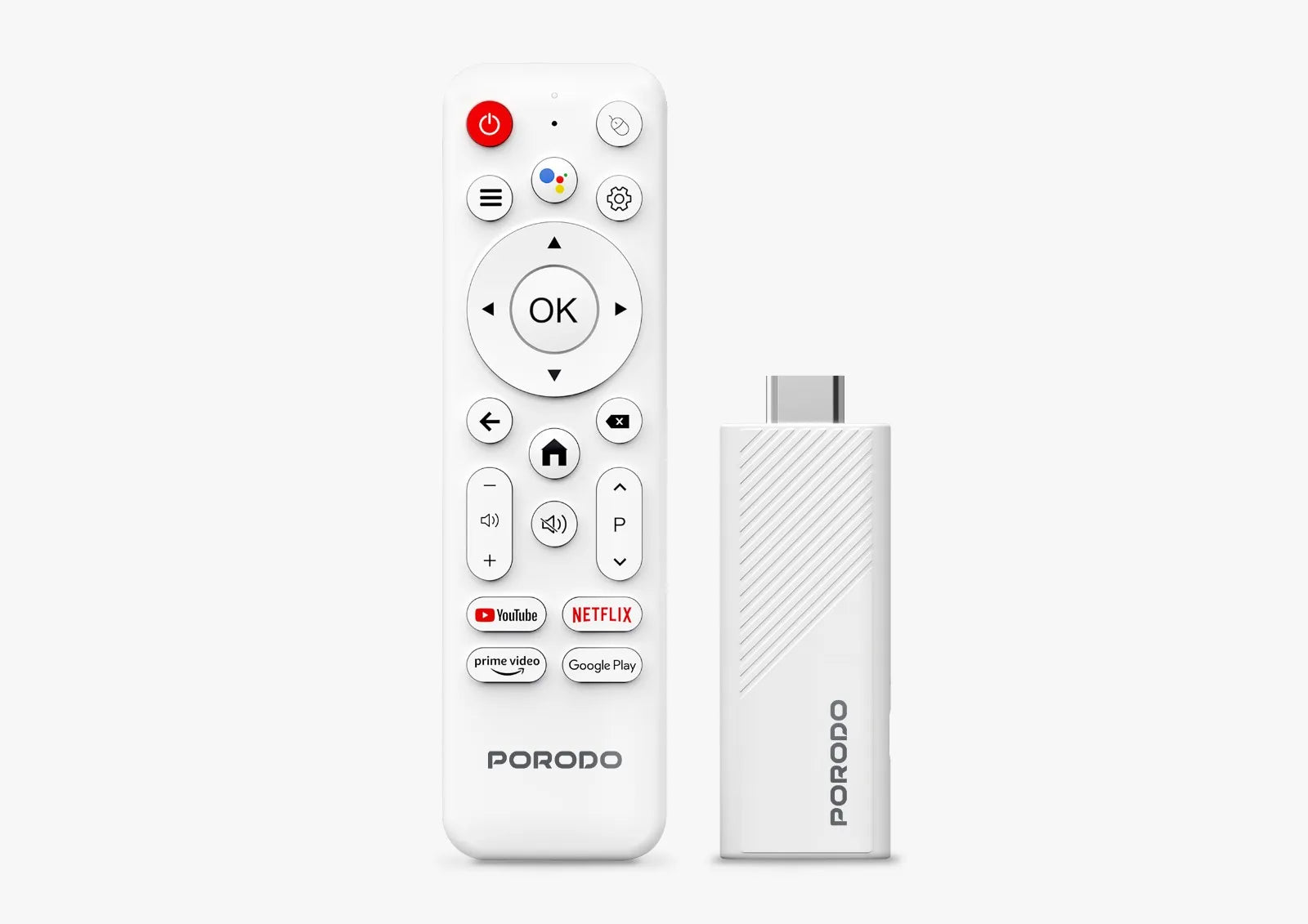 بورودو TV Stick 4K جهاز بث ذكي – Android 14، رام 2GB وذاكرة 16GB، يدعم 4K@60fps، ريموت صوتي Google Assistant، Wi-Fi ثنائي، بلوتوث 5.0