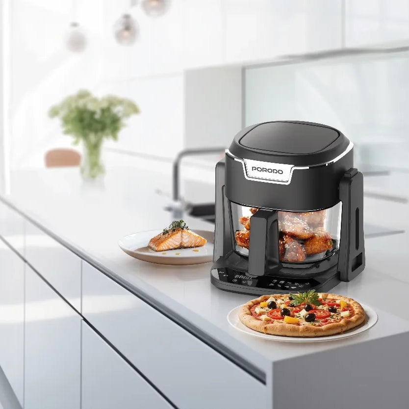 Quick Flip 3-in-1 Air Fryer Grill & Hot Pot 4.5L Digital Cooking System – Porodo Lifestyle