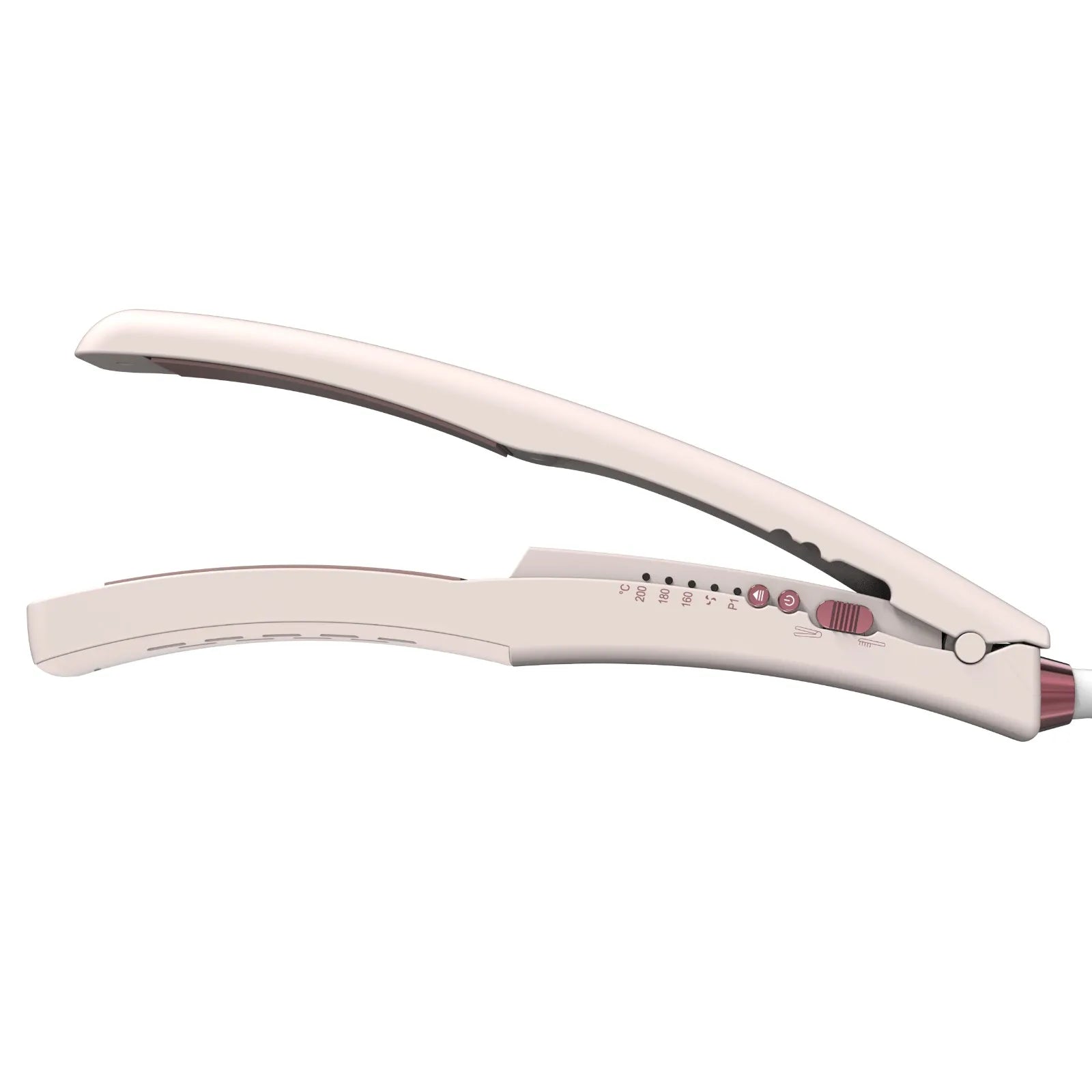 مكواة شعر 2 في 1 مع مشط حراري قابل للفصل – بورودو Porodo Hair Straightener Pink