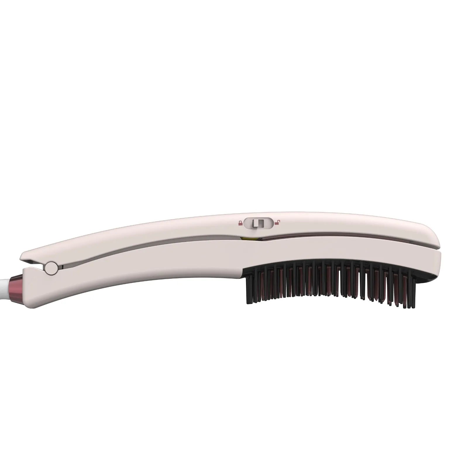 مكواة شعر 2 في 1 مع مشط حراري قابل للفصل – بورودو Porodo Hair Straightener Pink
