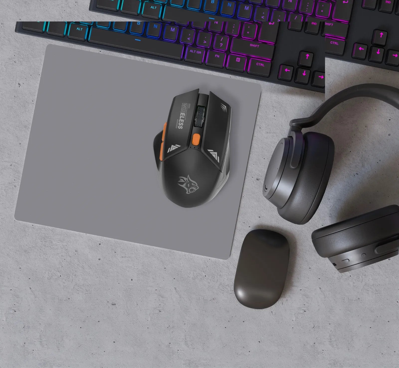 Wireless Gaming Mouse 2.4G DPI 1600 2-in-1 – Porodo
