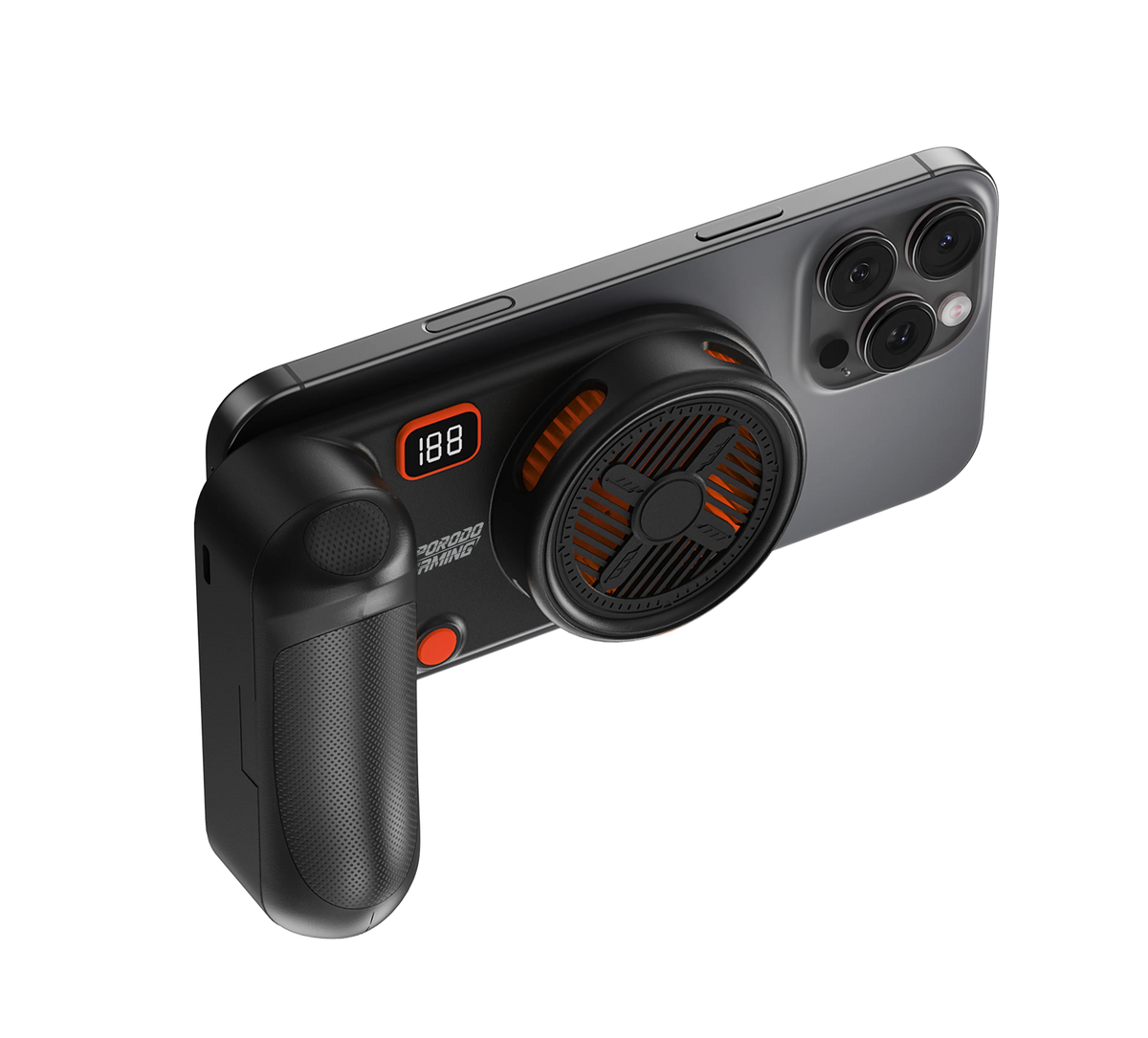 Porodo Gaming ArcticChill Magnetic Phone Cooler with 5000mAh Battery – Black & Orange-3