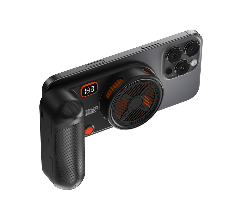 Porodo Gaming ArcticChill Magnetic Phone Cooler with 5000mAh Battery – Black & Orange-3