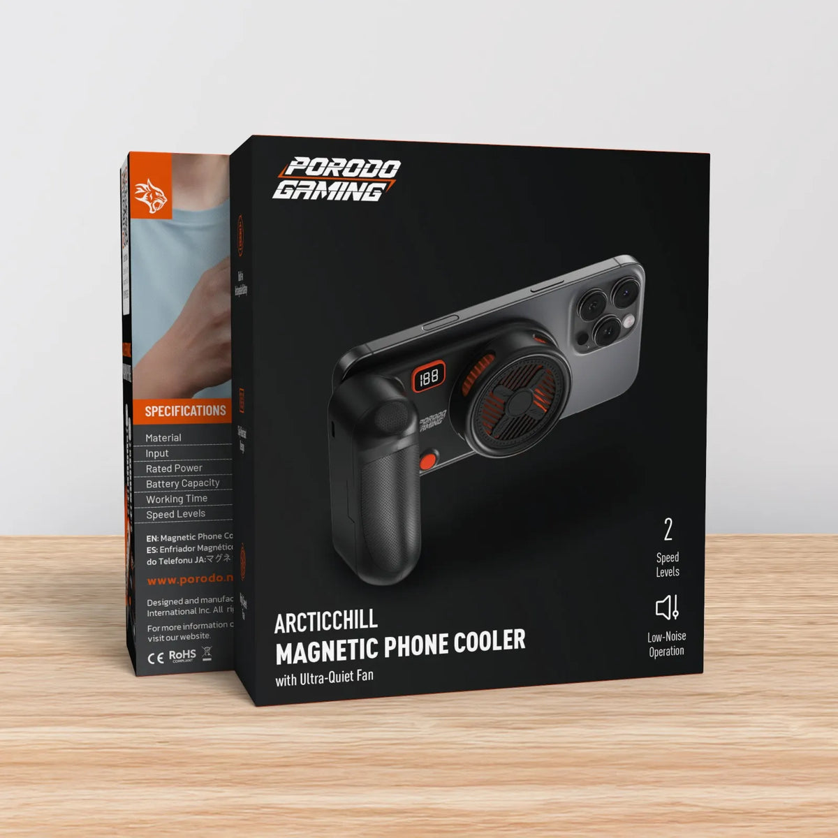 مبرد جوال مغناطيسي للألعاب ArcticChill مع بطارية 5000mAh – بورودو Porodo Gaming