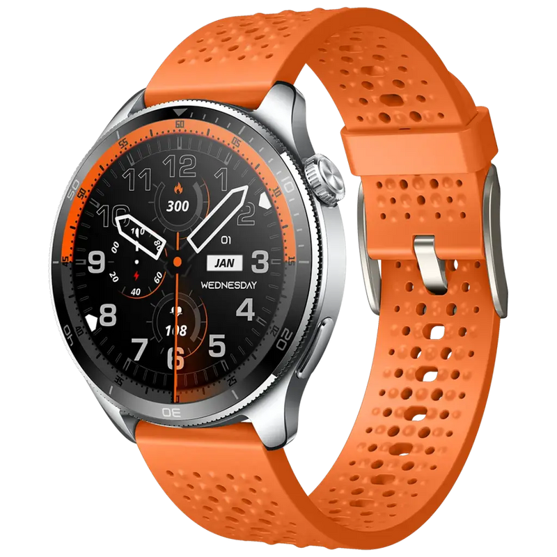 Powerology Sanam Urban Sports Smart Watch AMOLED Display with Bluetooth Calling & 100+ Sports Modes – orange-1
