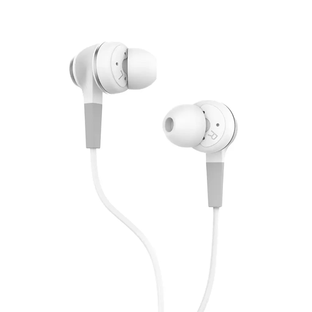 Powerology Type-C Stereo Earphones with HD Audio, 11mm Drivers & In-Line Controls – White