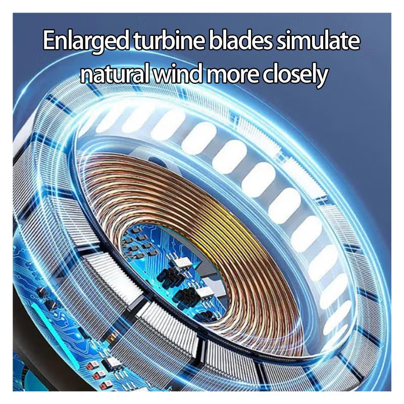 LEAFLESS HANGING NECK FAN V1 Support Wireless + 3.5mm audio interface