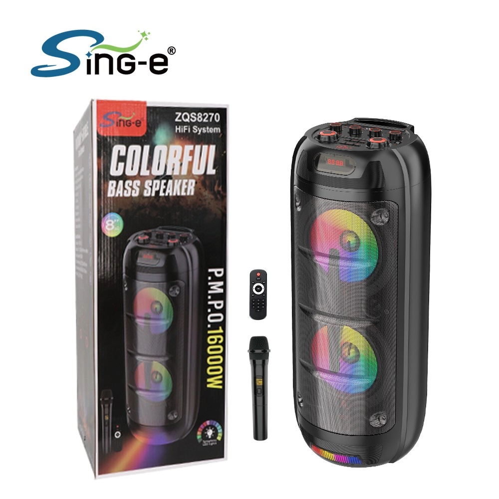 SinG-e ZQS 8270 Dual 8-Inch 40W Powerful Bluetooth Speakers