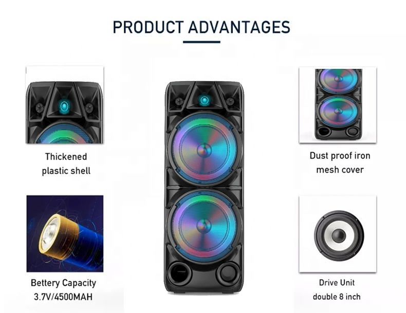 Sing-e ZQS 8210  Outdoor Big Sound Speakers Audio System Sound